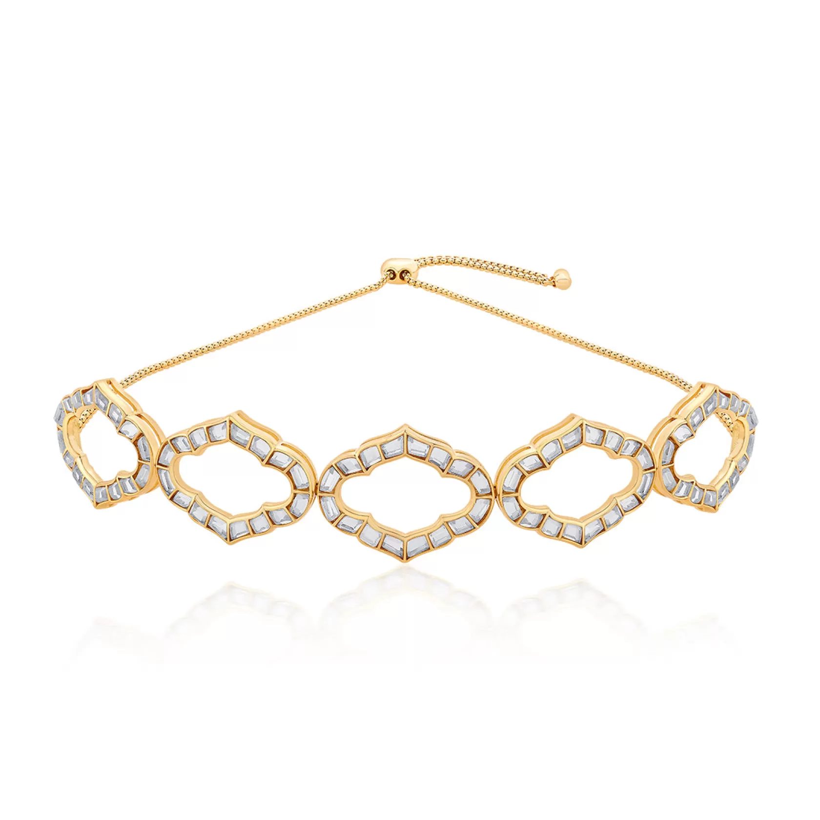 Necklace*Isharya Amara Mirror Statement Choker Necklace Gold