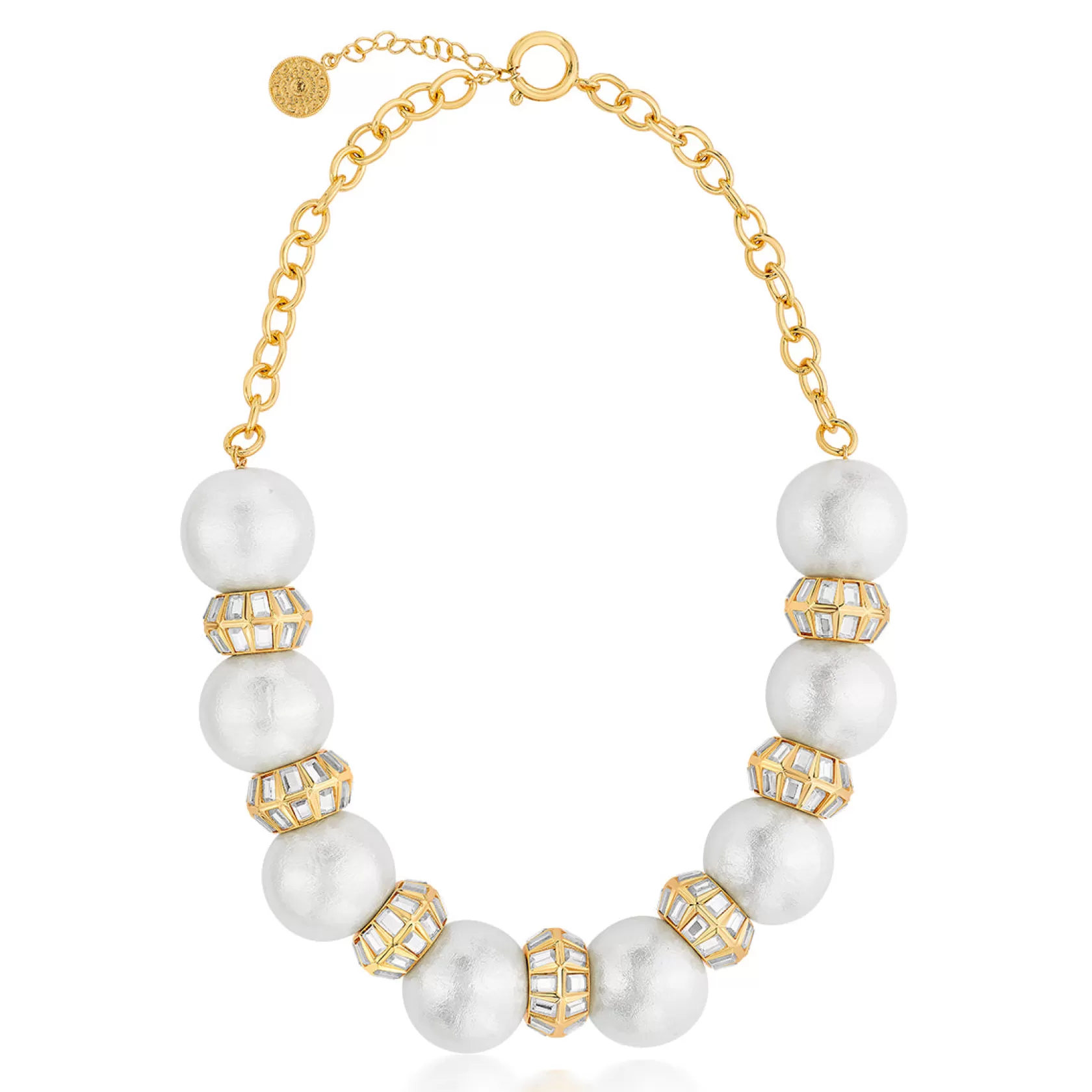 Necklace*Isharya Amara Pearl Mirror Necklace White