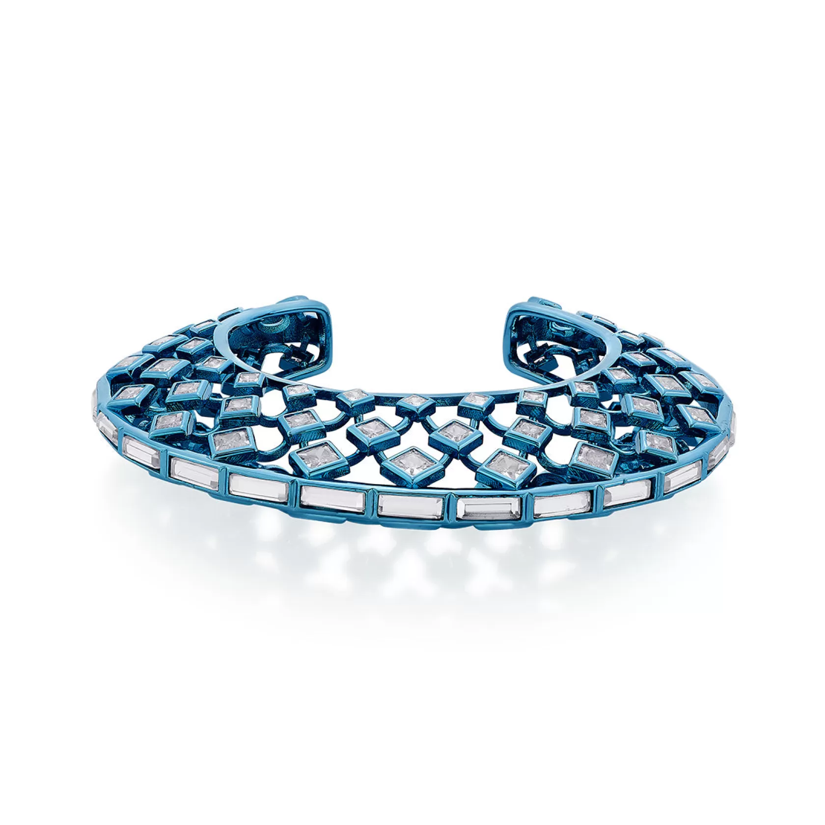 Wristwear*Isharya Aqua Moon Statement Cuff Blue