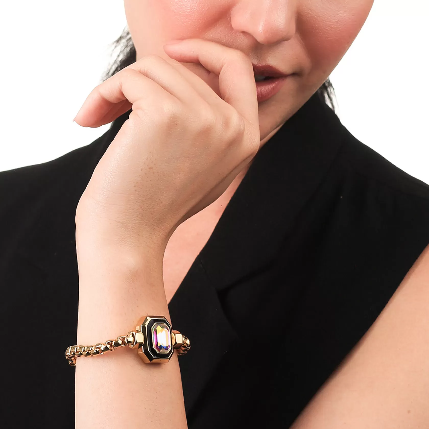 Wristwear*Isharya Atwood Amethyst Bracelet Gold