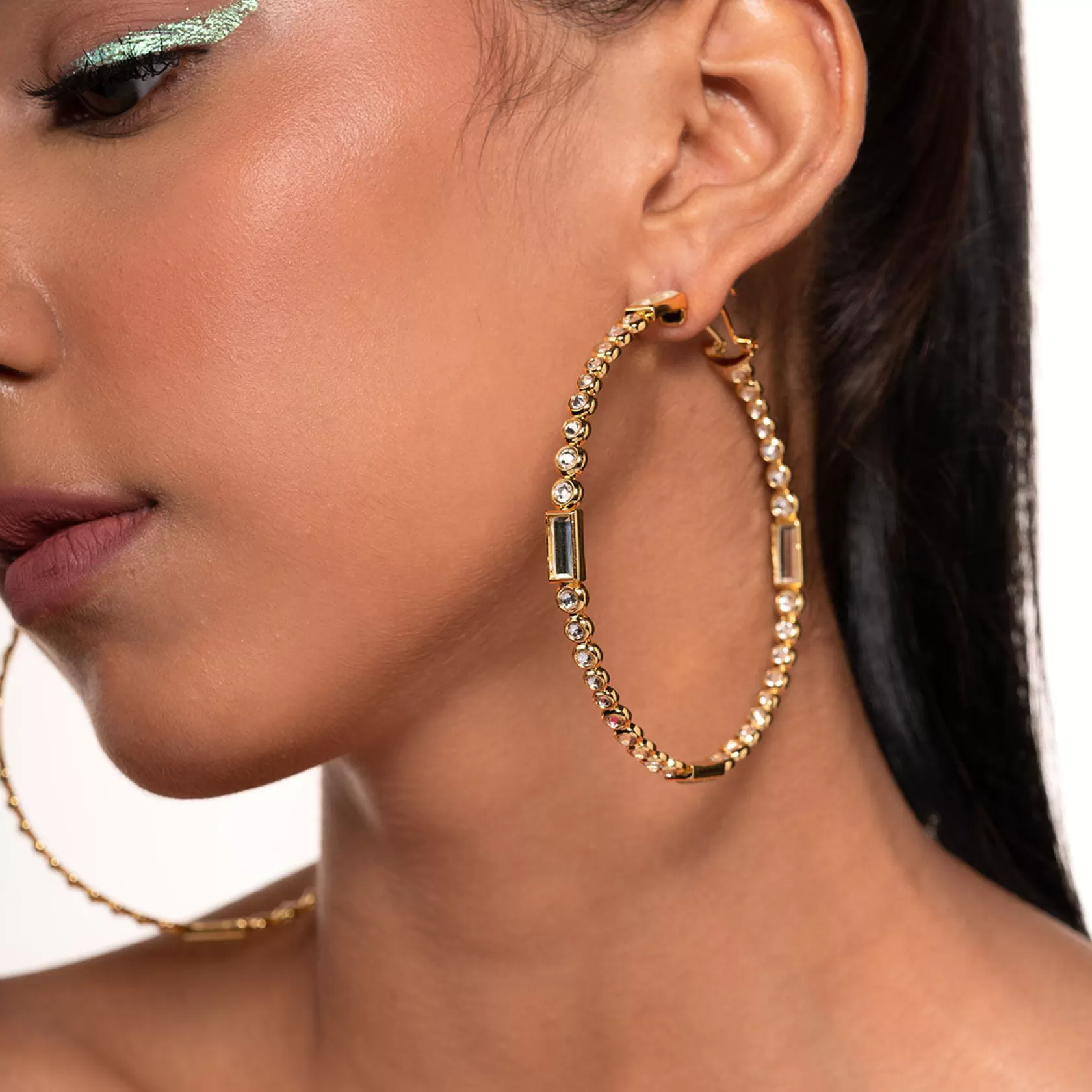 Earrings*Isharya Aura Oversized Hoop Earrings Gold