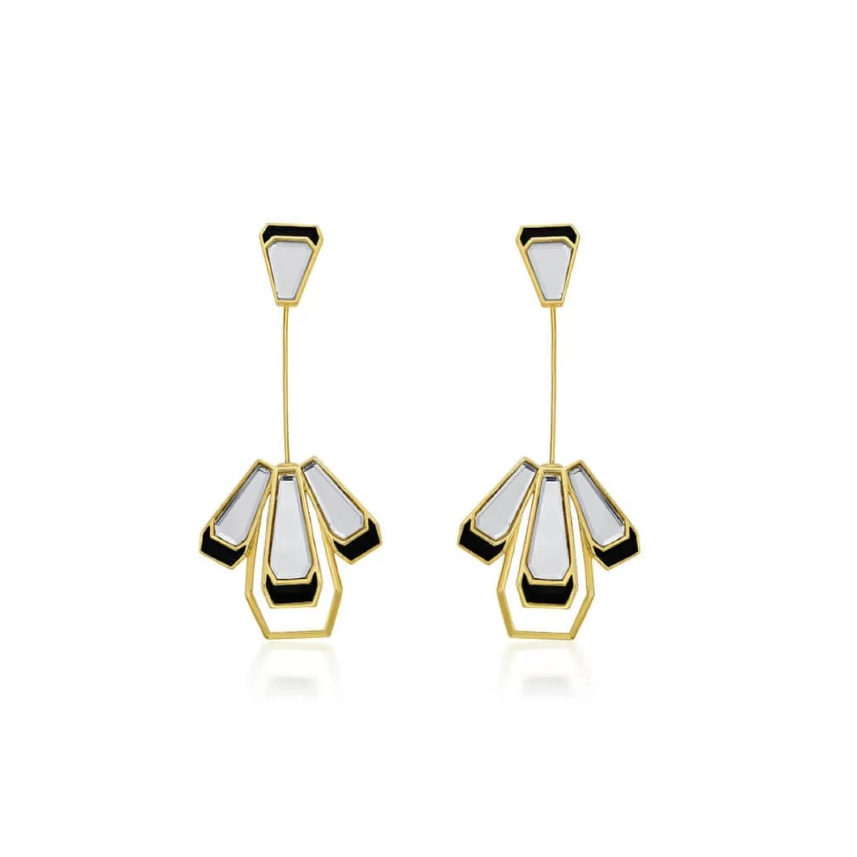 Earrings*Isharya Ayaana Long Mirror Earrings