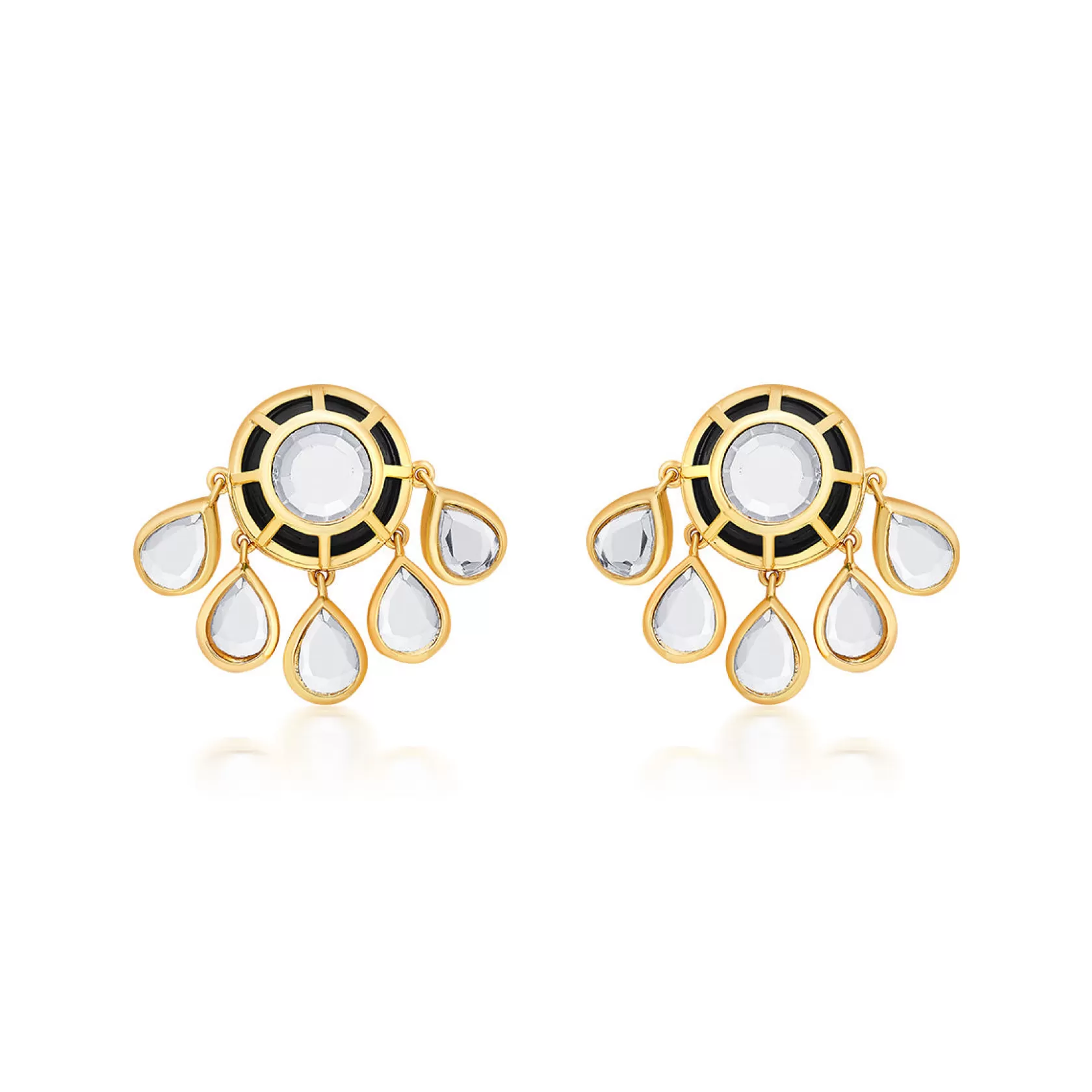 Earrings*Isharya Ayaana Raven Studs Black