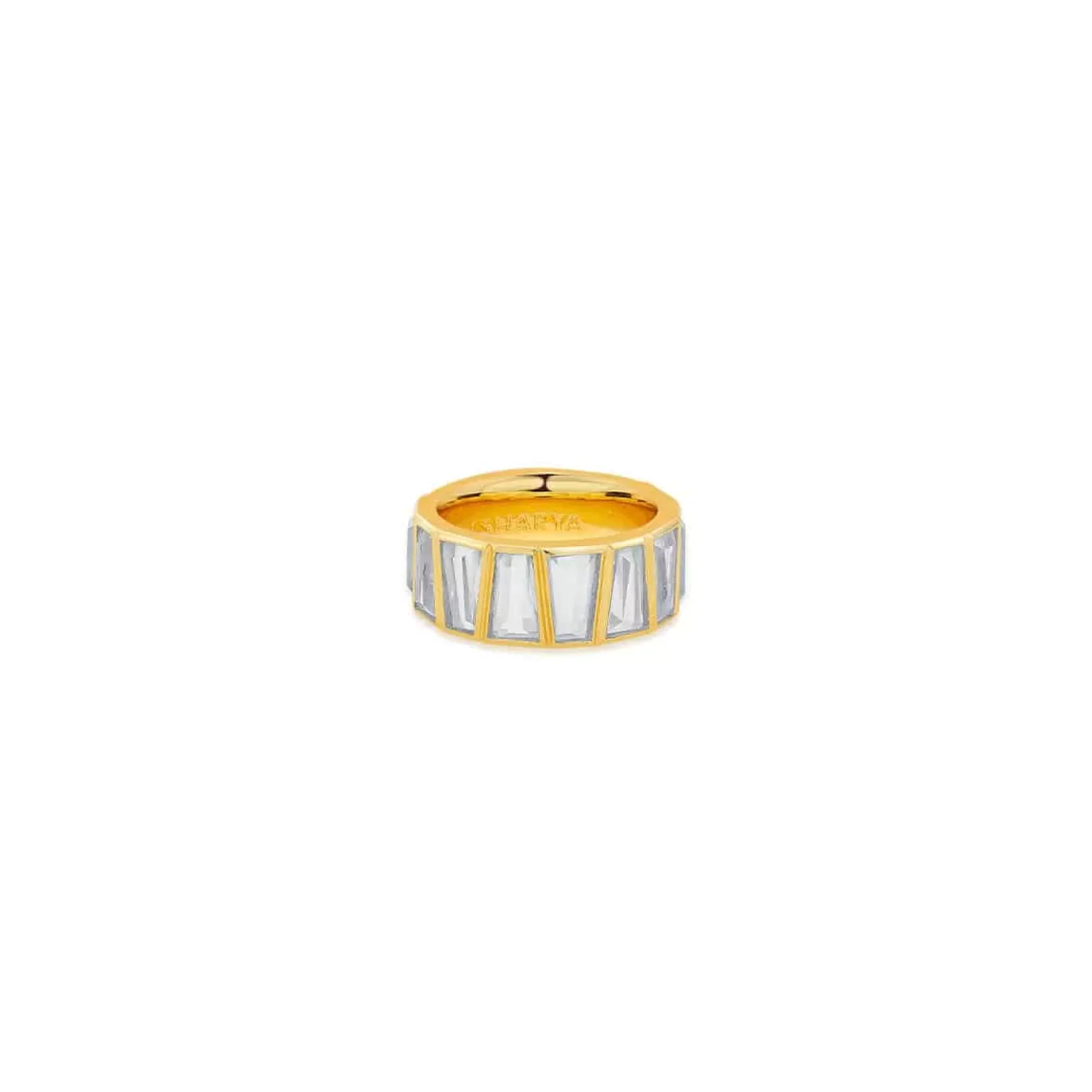 Rings*Isharya Baguette Duo Band Ring Gold