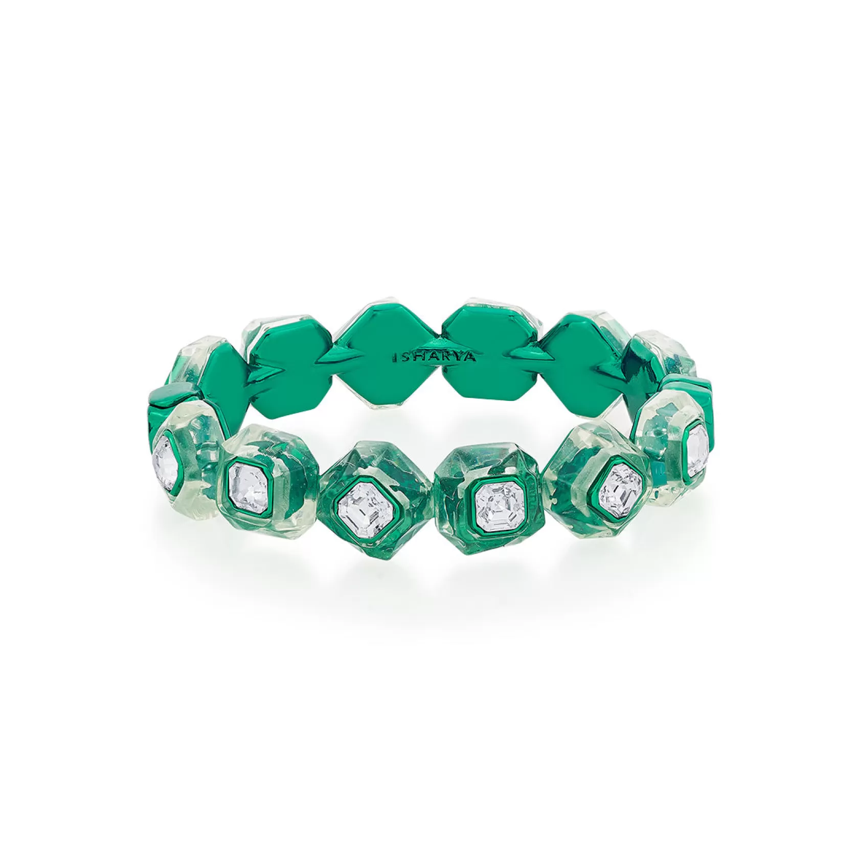 Wristwear*Isharya B-Dazzle Crystal Bracelet Green