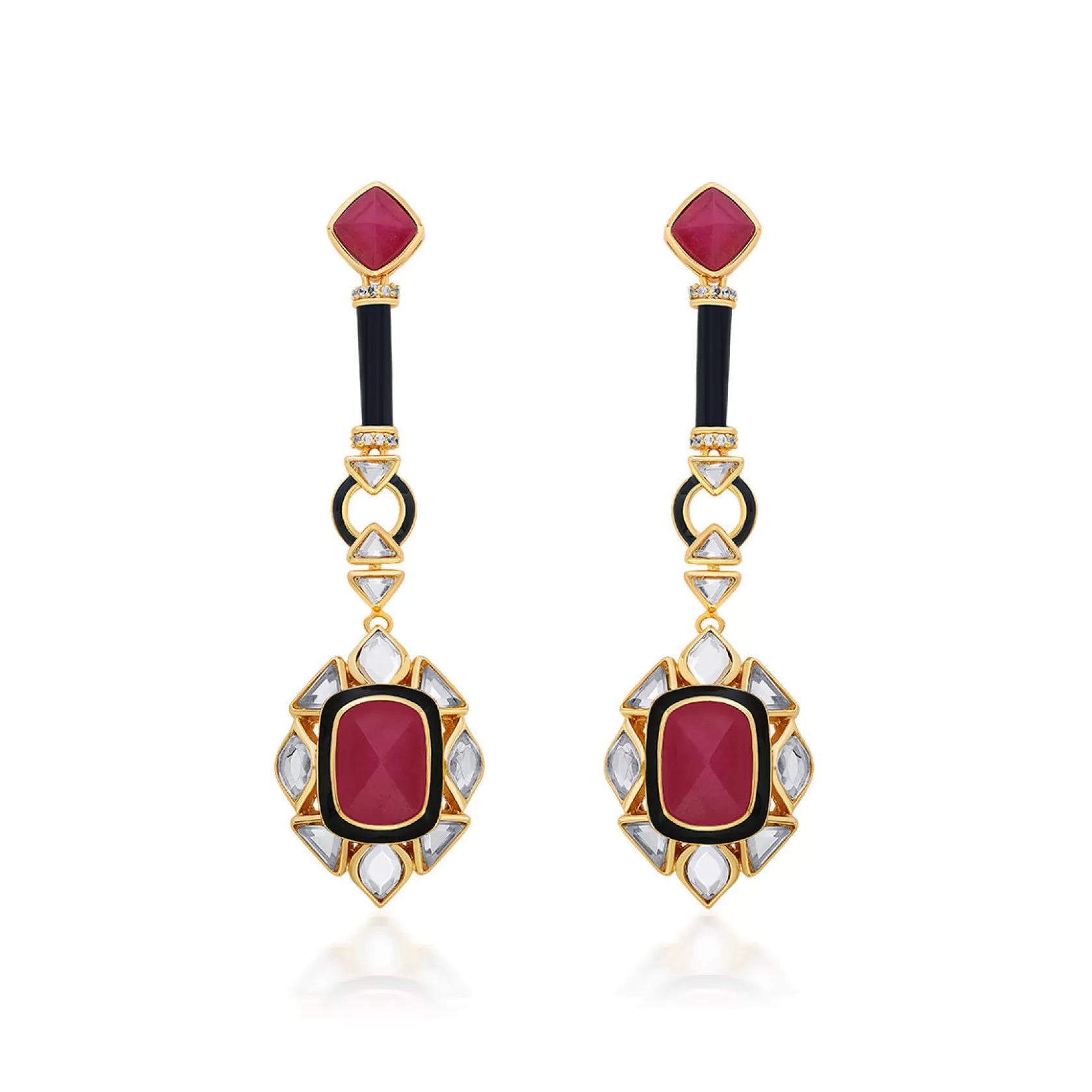 Earrings*Isharya Begum Haute Drop Earrings Pink