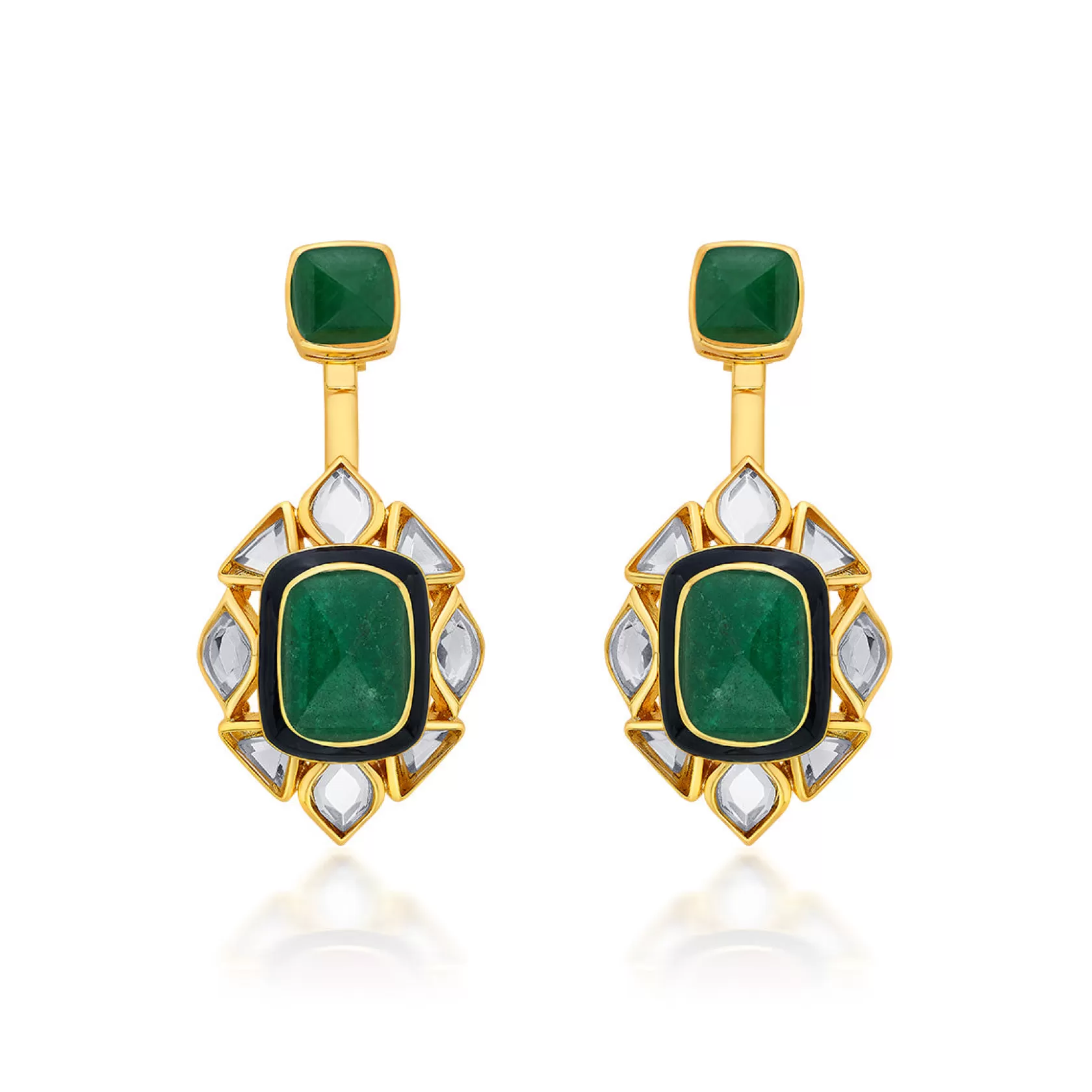 Earrings*Isharya Begum Haute Ever Duplet Earrings Green