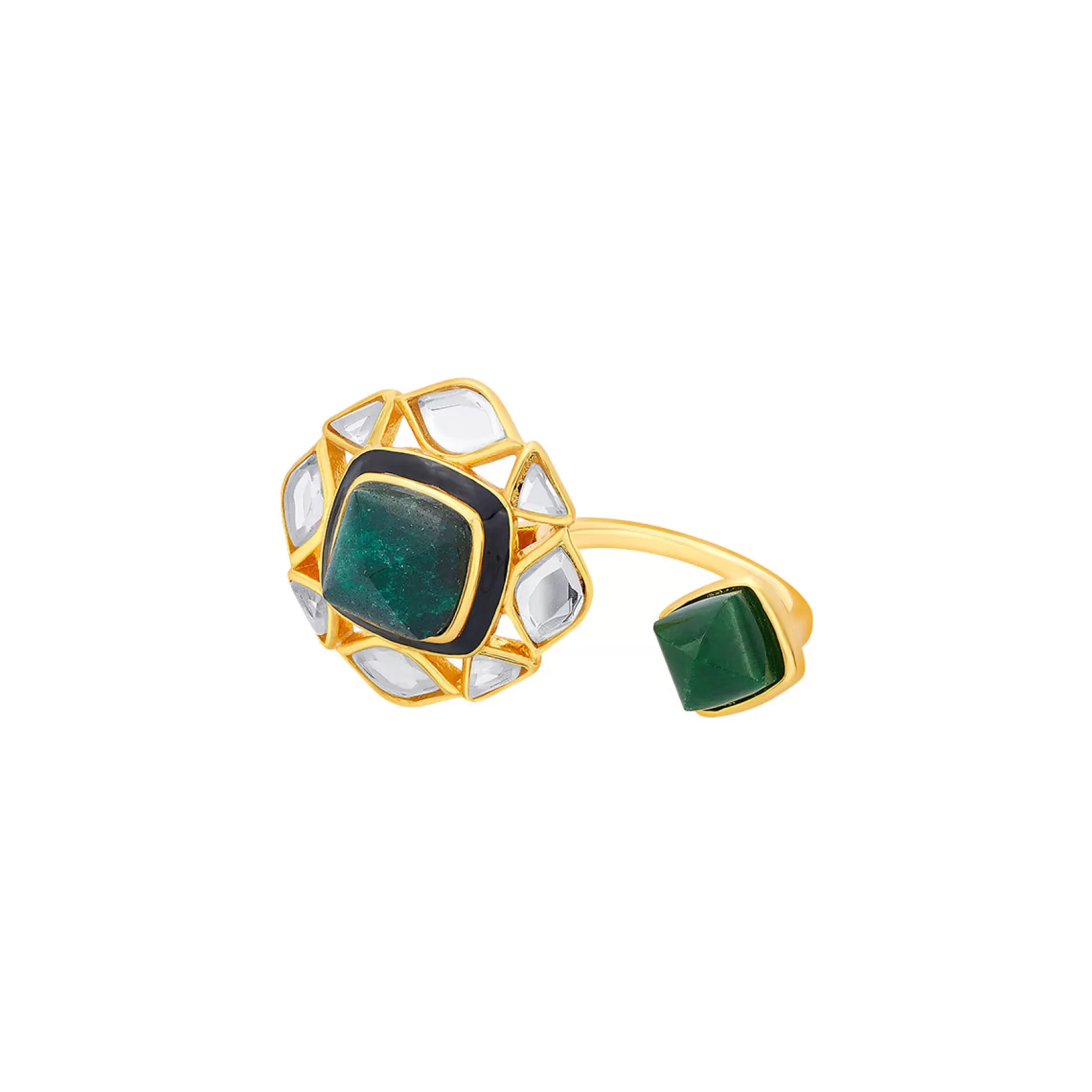 Rings*Isharya Begum Haute Ever Duplet Ring Green