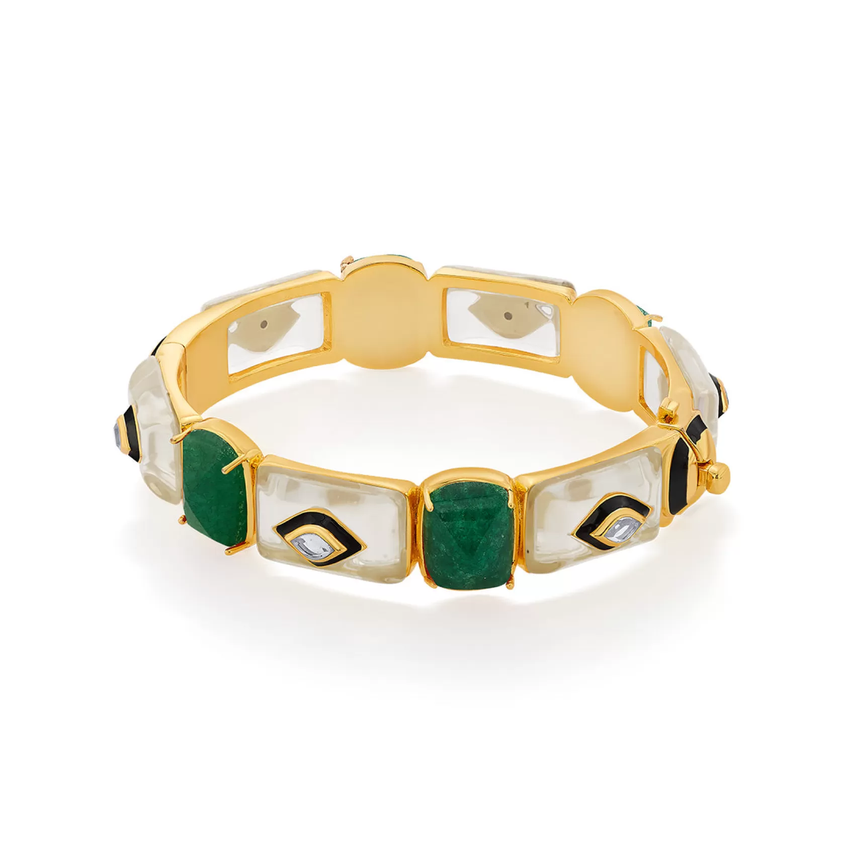 Wristwear*Isharya Begum Haute Ever Mughal Bangle Green