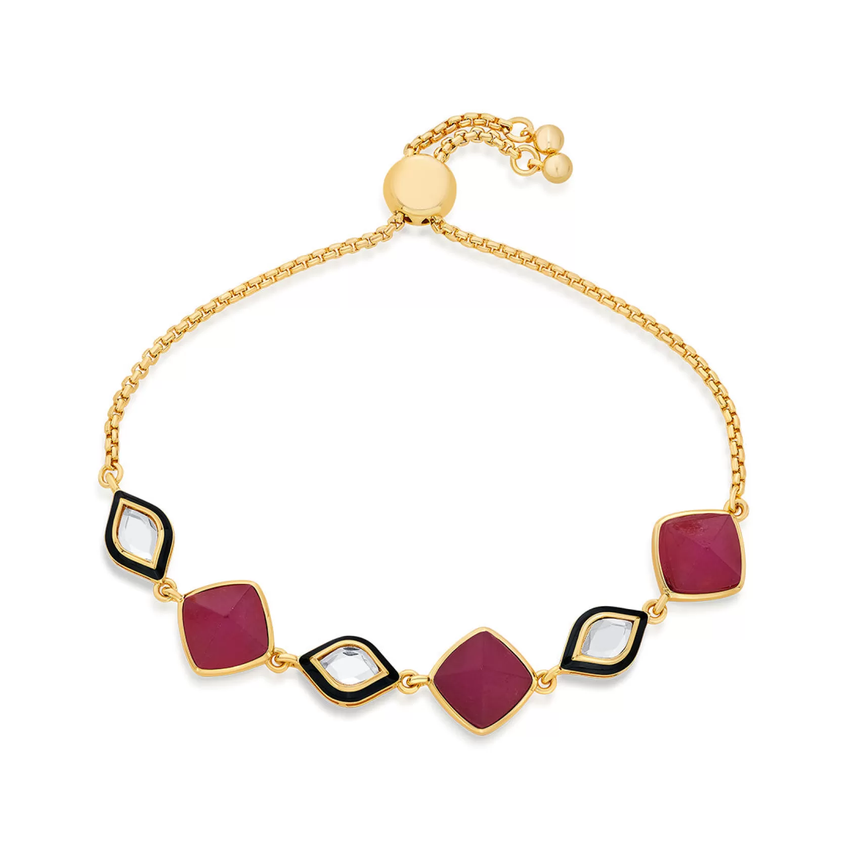 Wristwear*Isharya Begum Haute Mirror Bracelet Pink