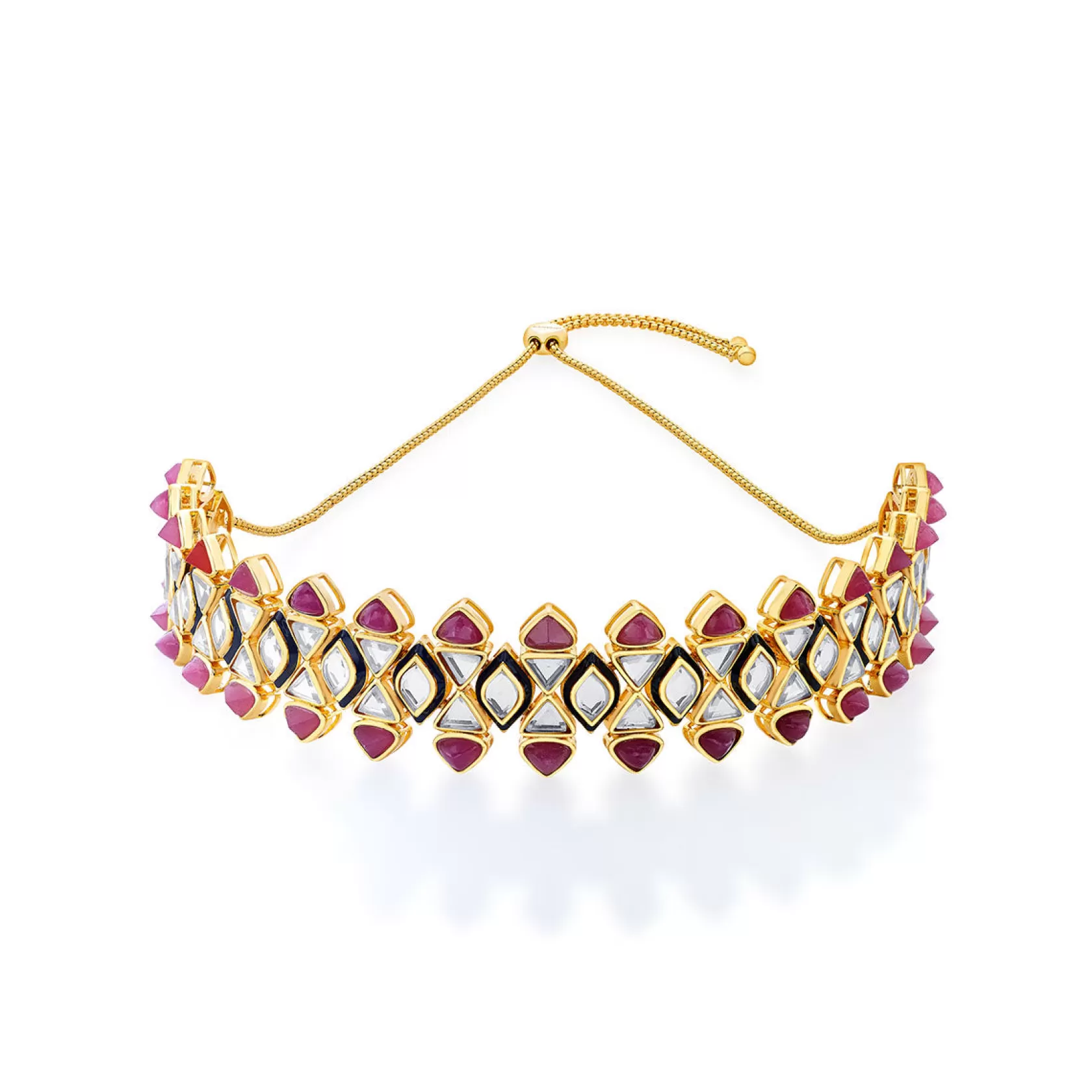 Necklace*Isharya Begum Haute Mughal Choker Pink