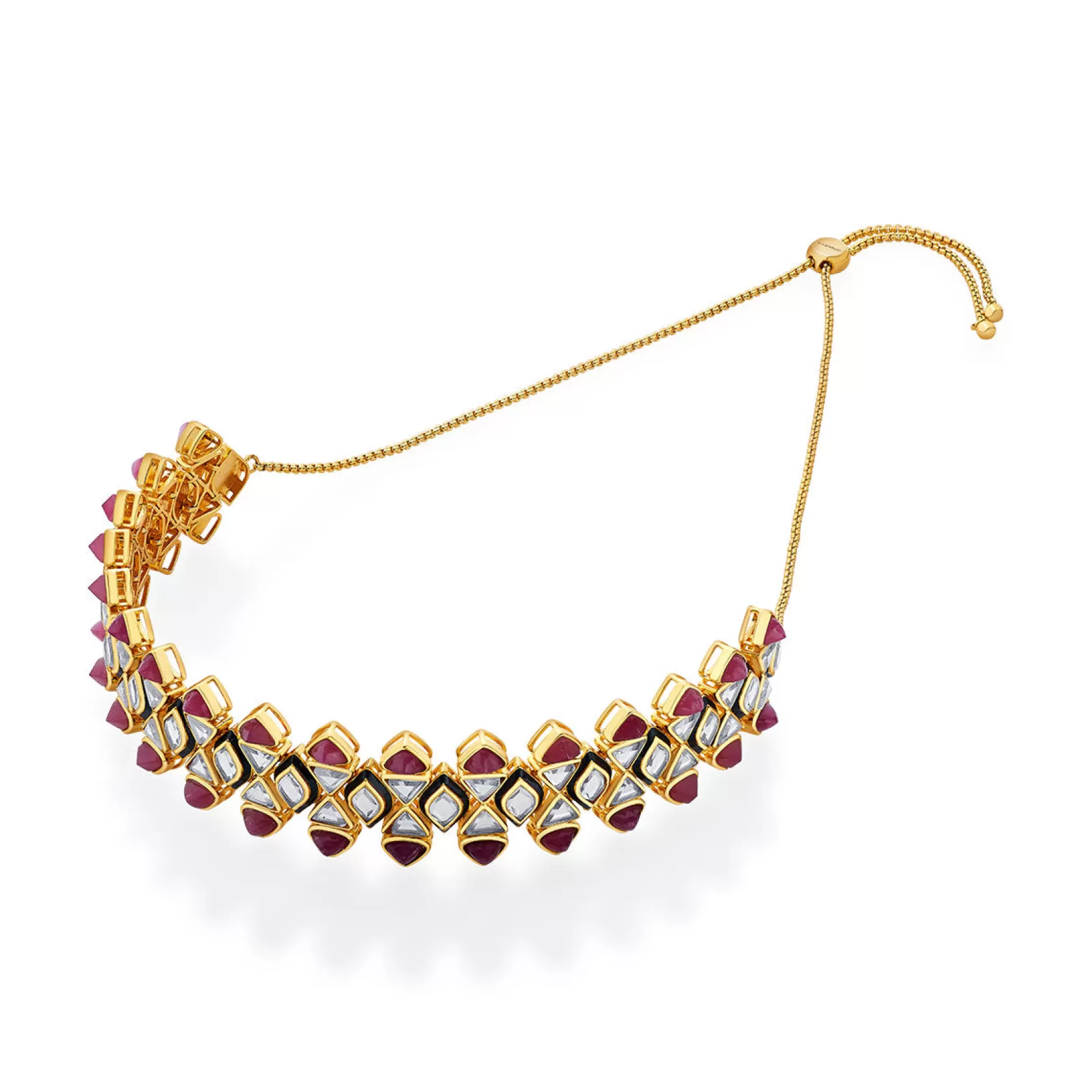 Necklace*Isharya Begum Haute Mughal Choker Pink