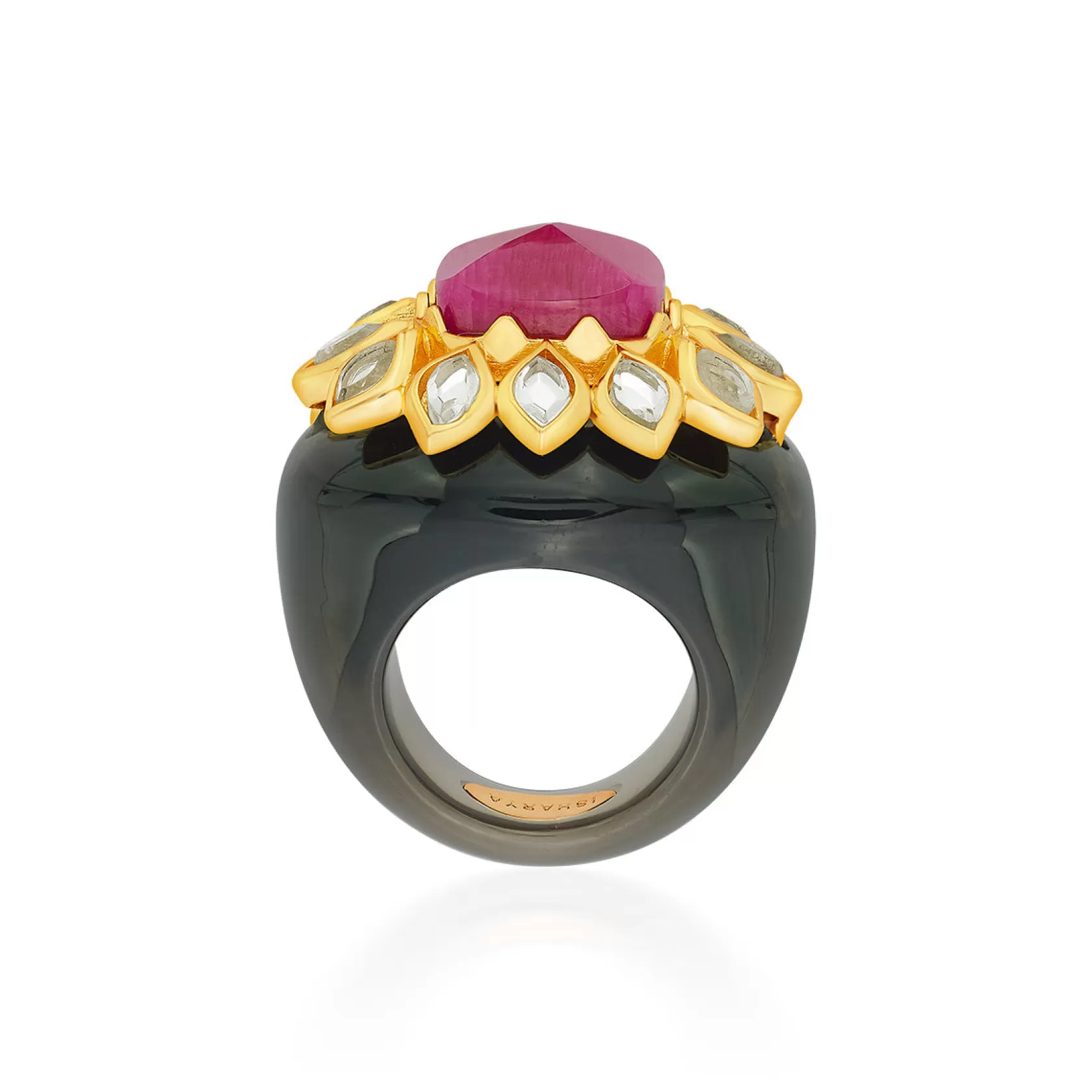 Rings*Isharya Begum Haute Resin Ring Pink