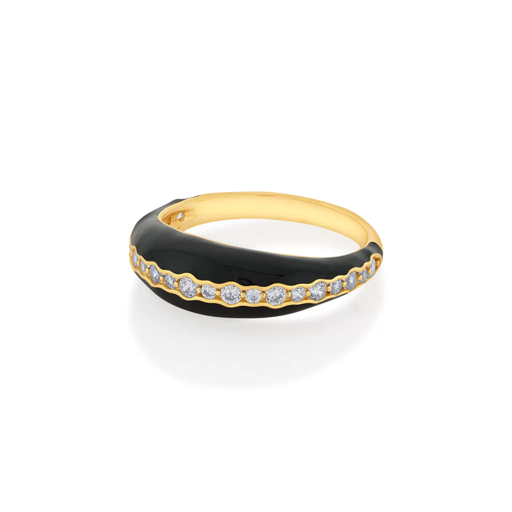 Rings*Isharya Ebony Sparkle Ring Black