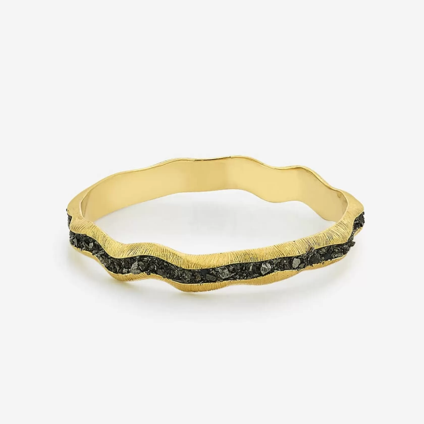 Wristwear*Isharya Fool'S Gold Textured Harmony Bangle