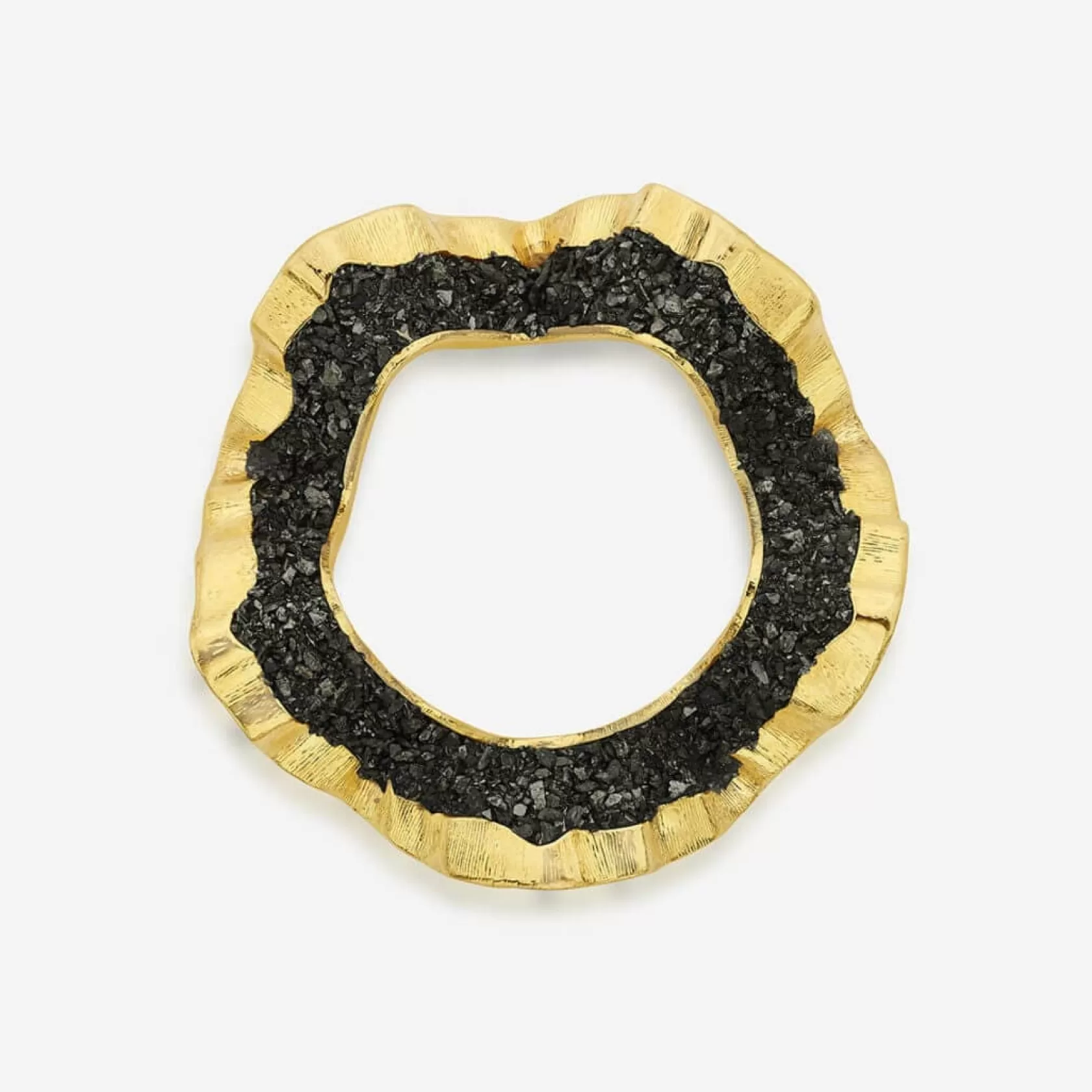 Wristwear*Isharya Fool'S Gold Textured Wave Bangle