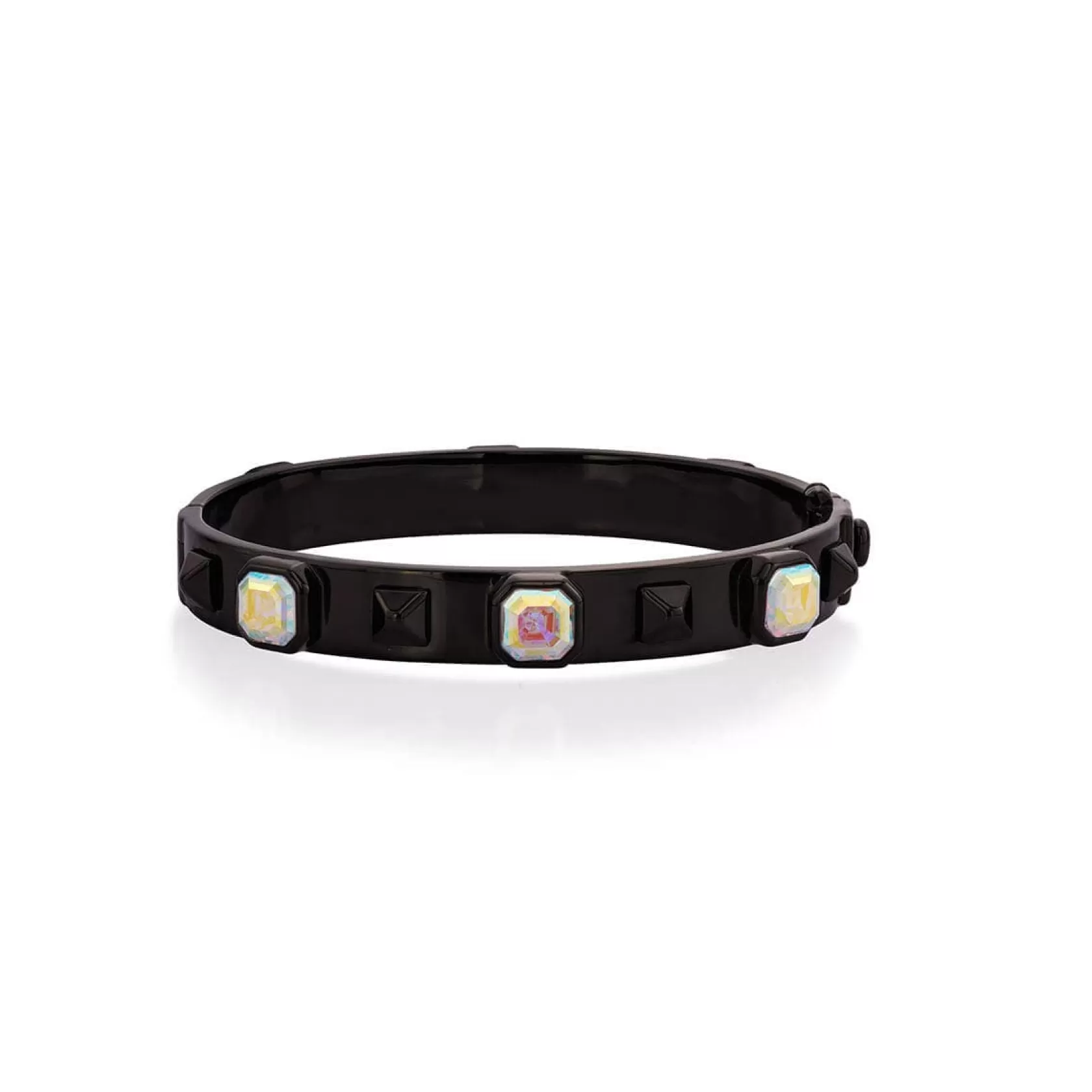 Wristwear*Isharya Frida White Abalone Bracelet Black