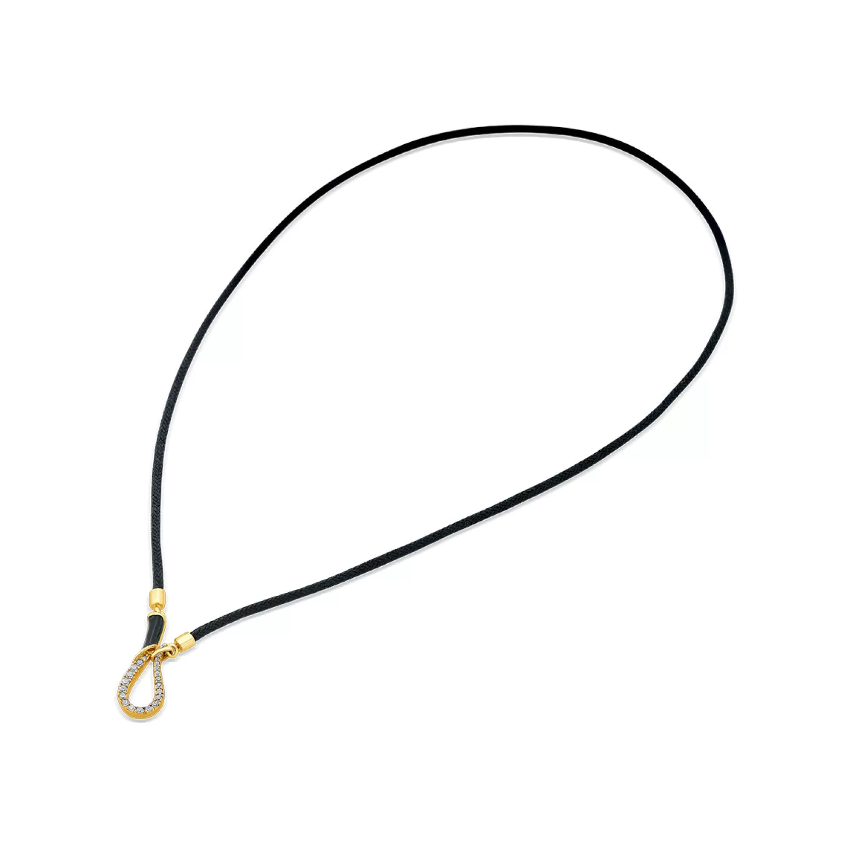 Wristwear*Isharya Gilded Hook Thread Necklace Black