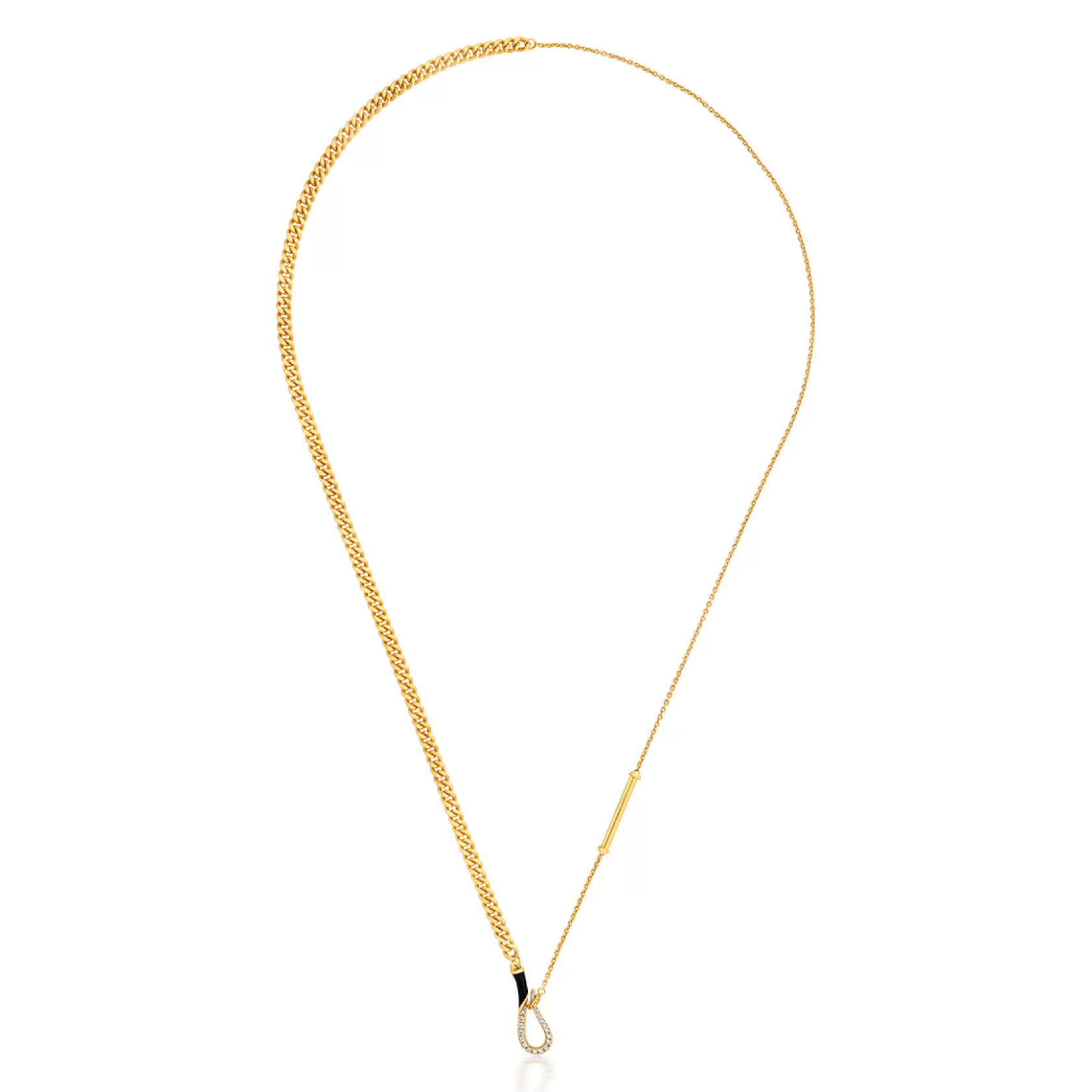 Necklace*Isharya Gilt Hook & Bar Necklace Gold