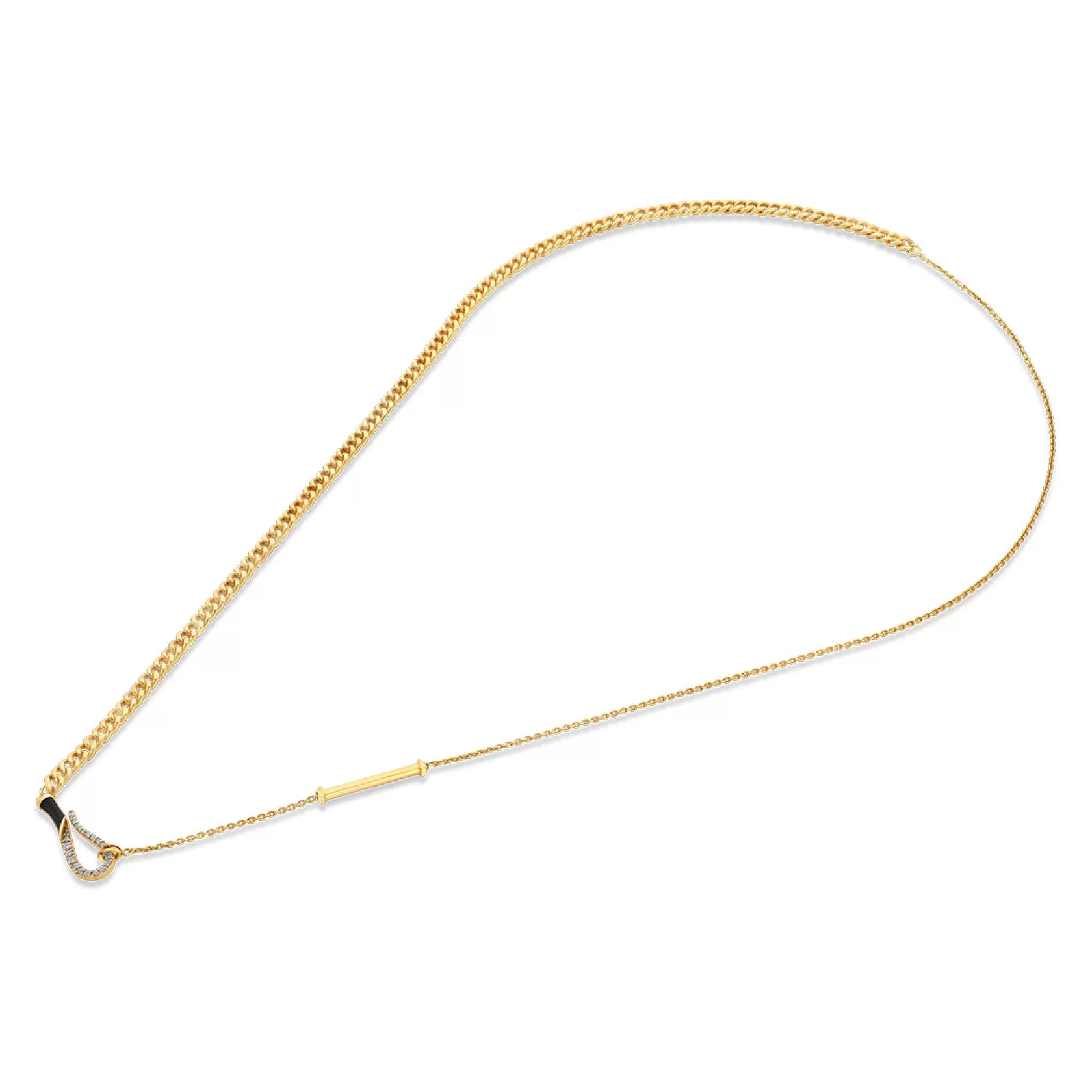 Necklace*Isharya Gilt Hook & Bar Necklace Gold