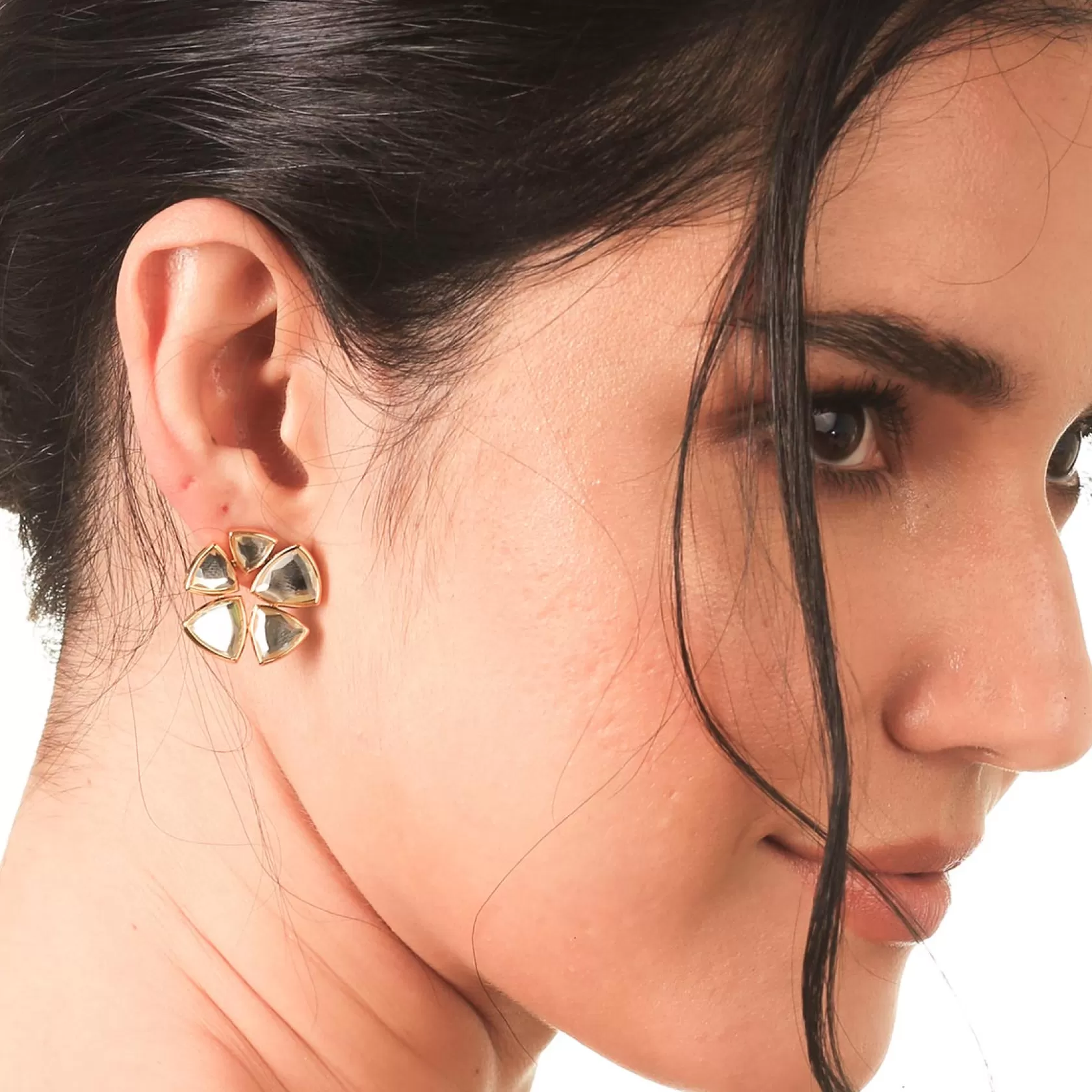 Earrings*Isharya Inayat Statement Mirror Studs