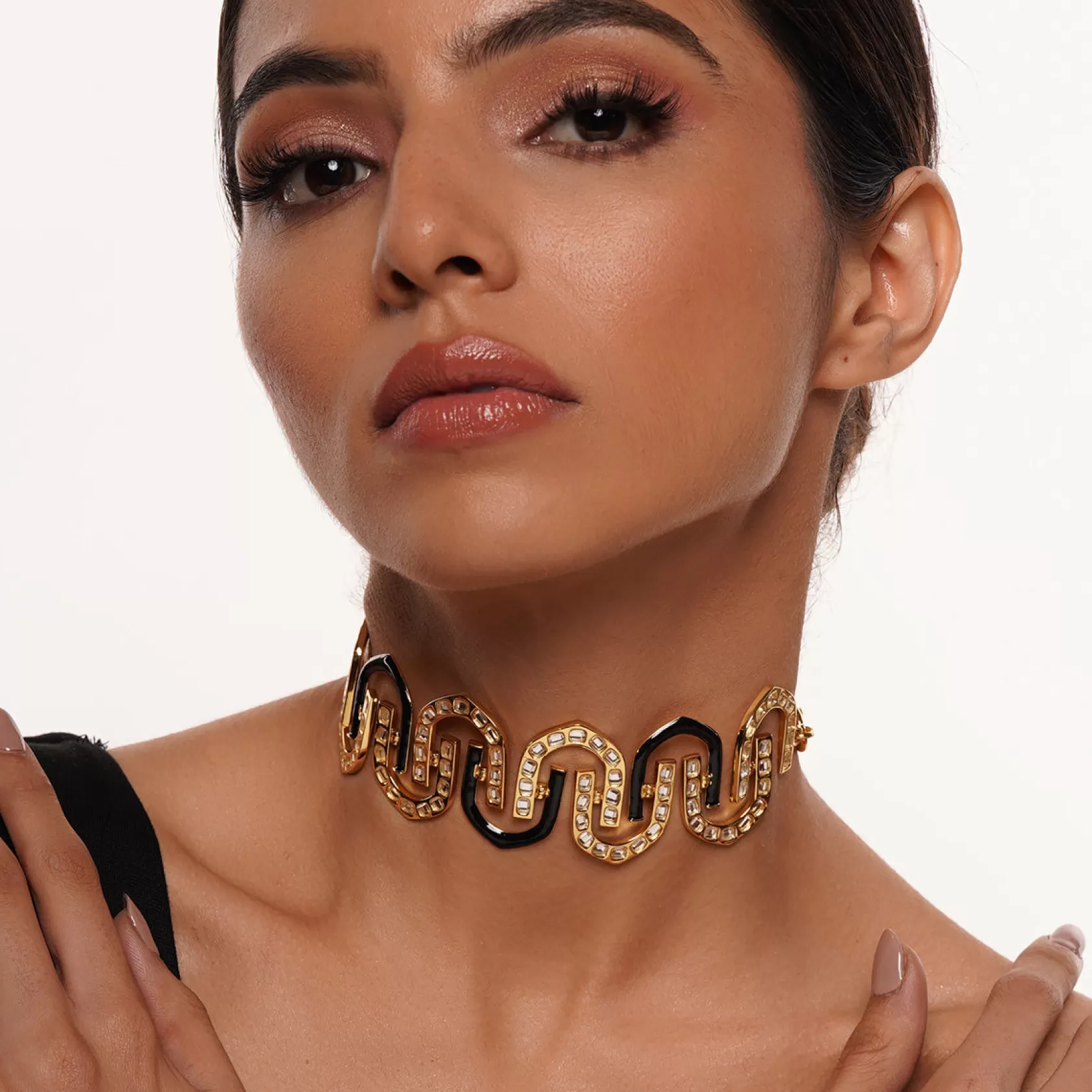 Necklace*Isharya Just Jamiti Statement Choker Black