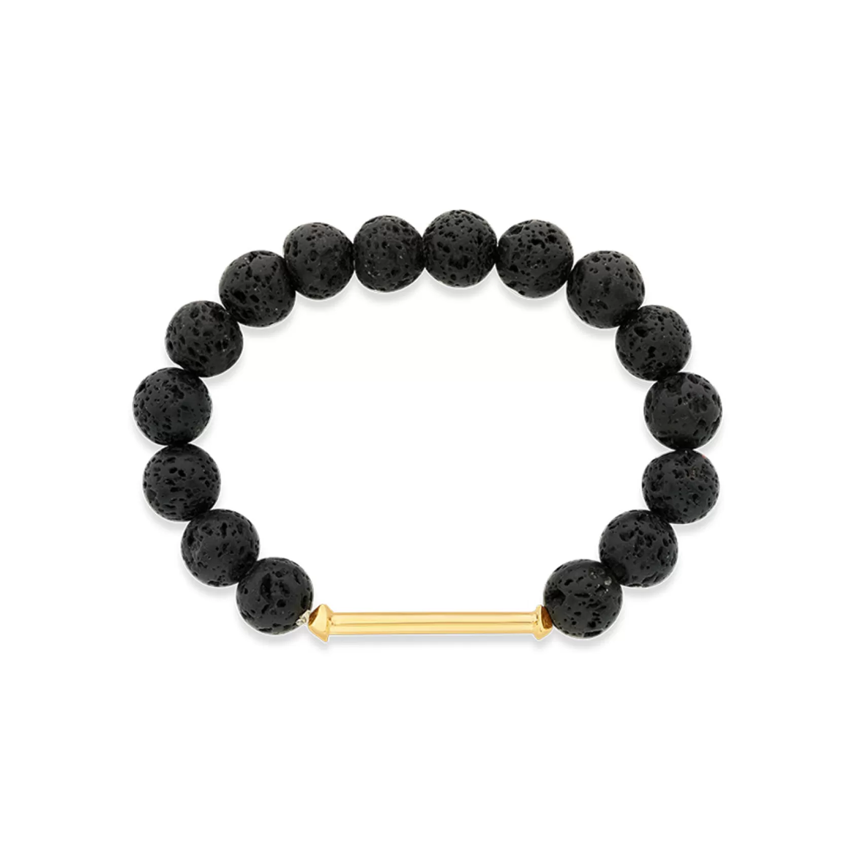 Wristwear*Isharya Lava Bead Bracelet Black