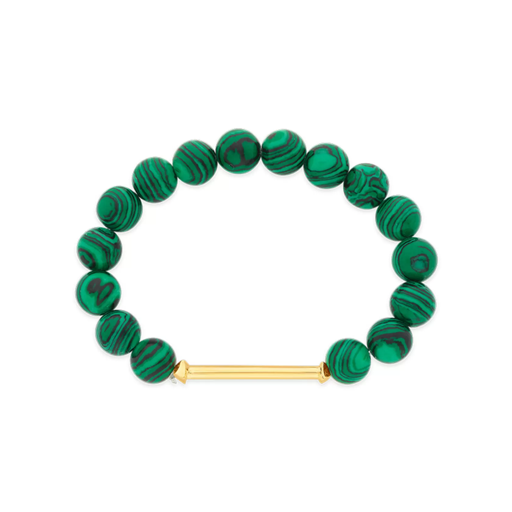 Wristwear*Isharya Malachite Bead Bracelet Green