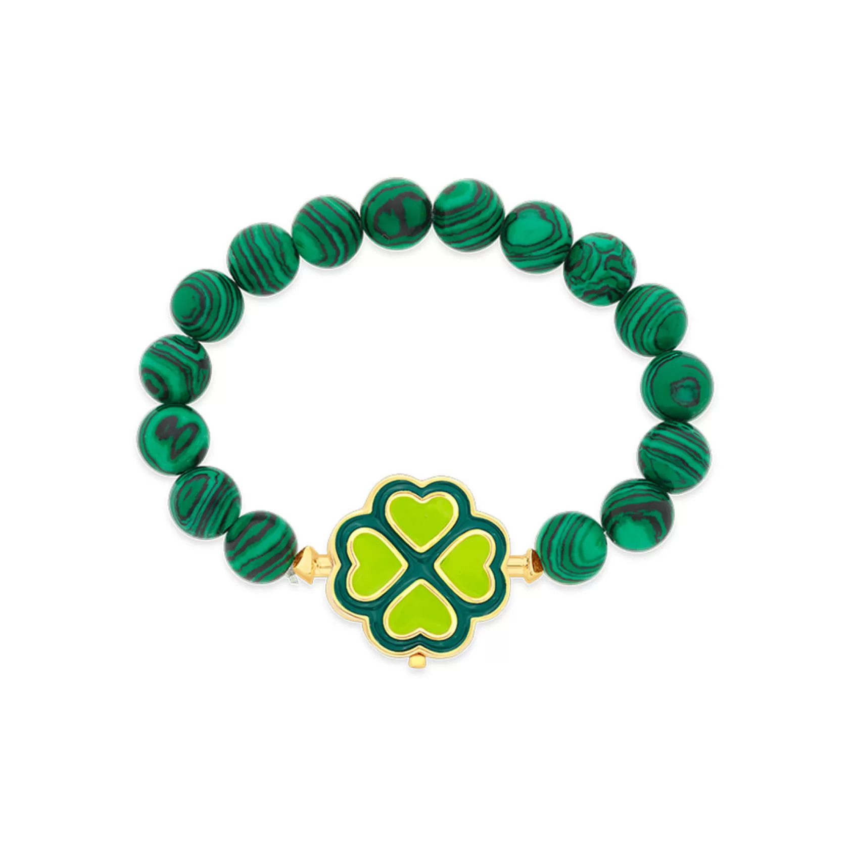 Wristwear*Isharya Malachite Bead Bracelet Green