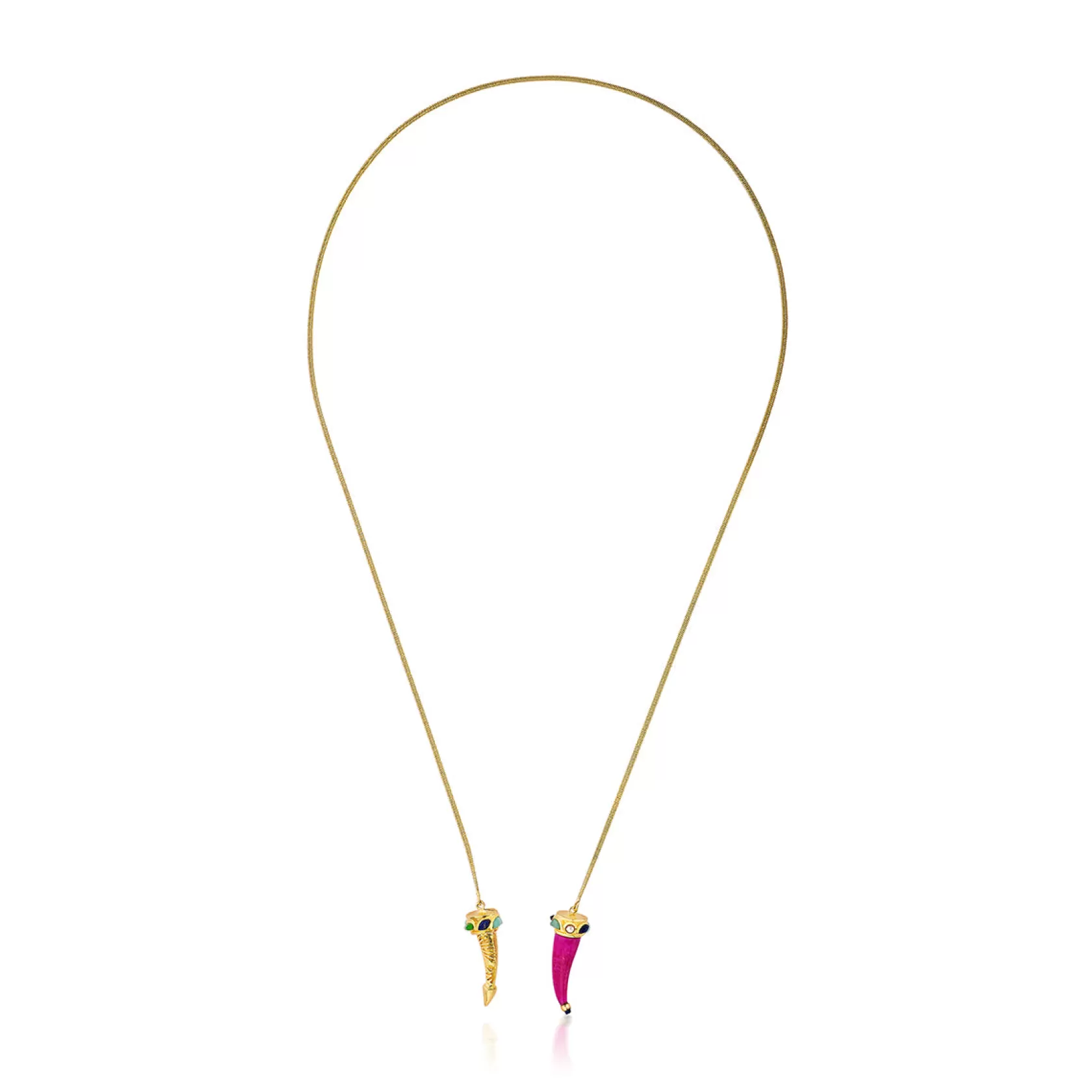 Necklace*Isharya Minimal Horn Lariat Gold