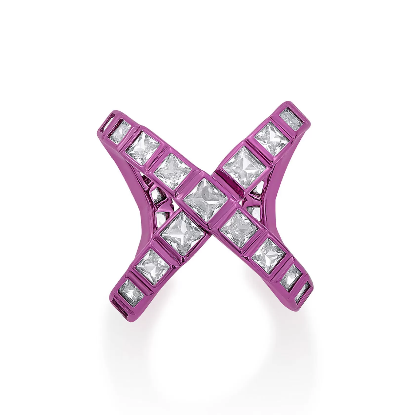 Rings*Isharya Rani Cross Ring Pink