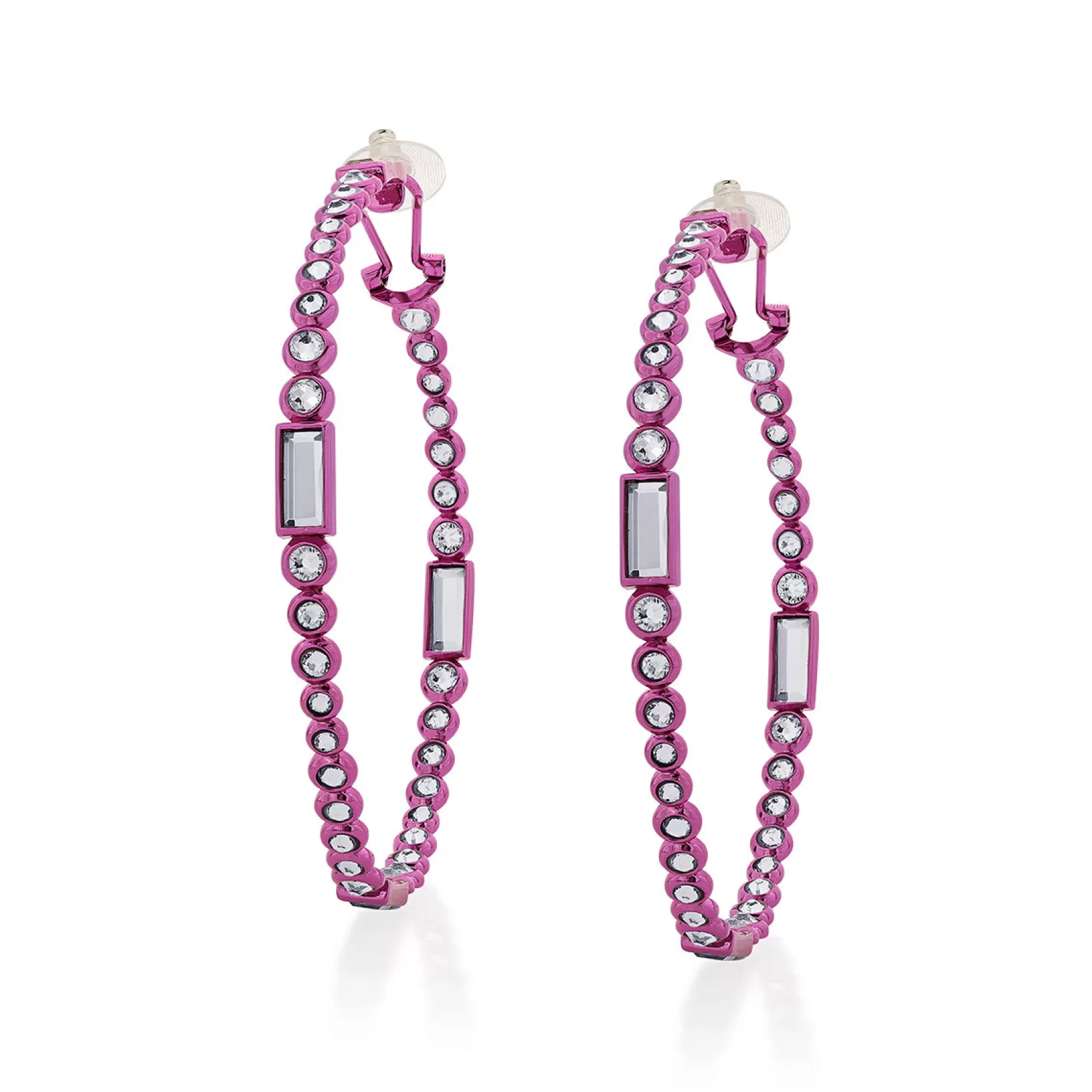 Earrings*Isharya Rani Oversized Hoop Earrings Pink