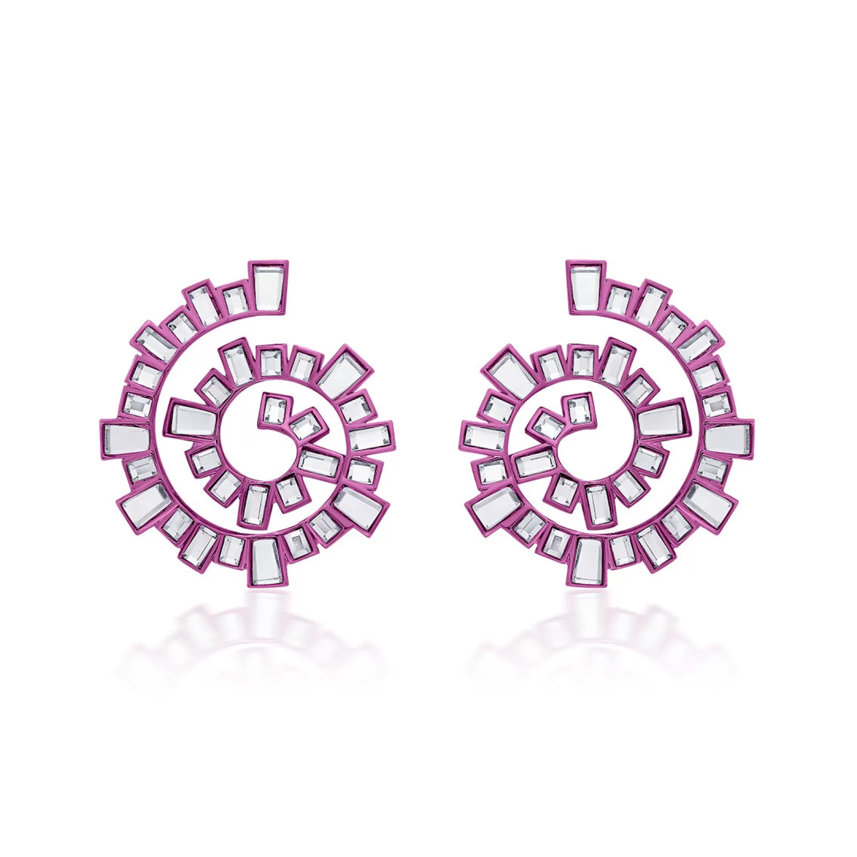 Earrings*Isharya Rani Spiral Earrings Pink