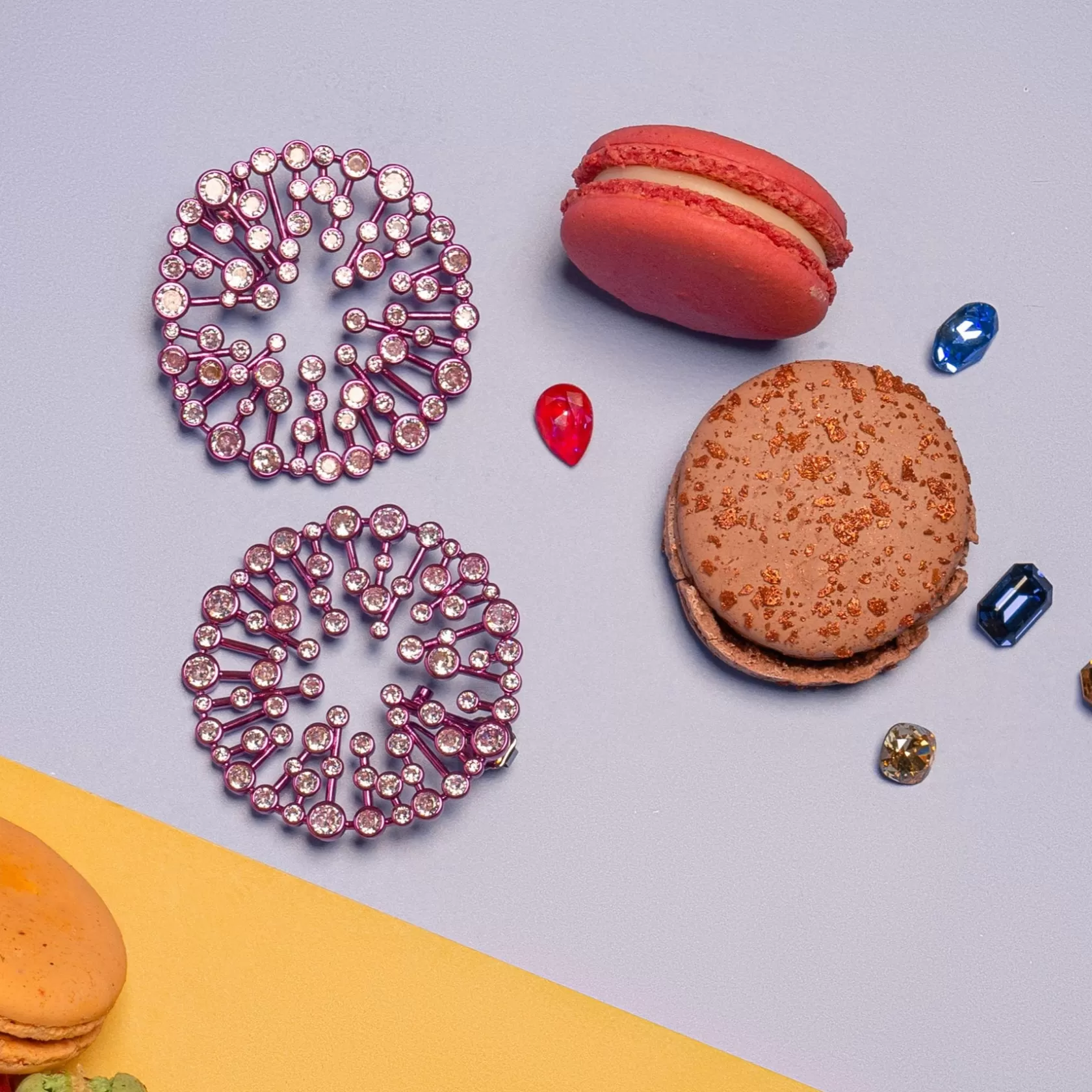 Earrings*Isharya Rani Starburst Statement Earrings Pink