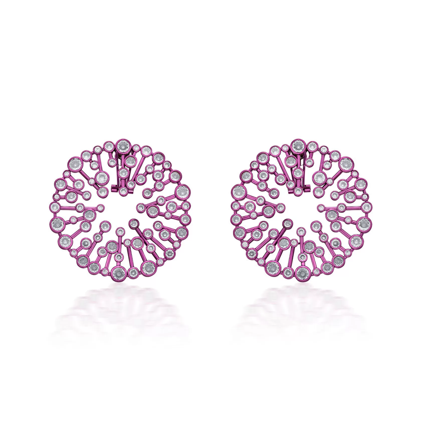 Earrings*Isharya Rani Starburst Statement Earrings Pink