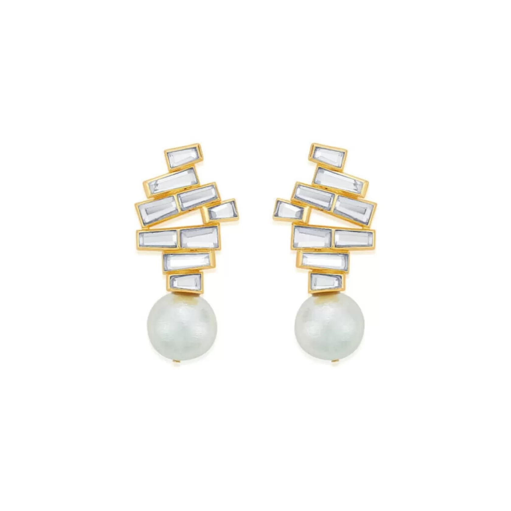 Earrings*Isharya Rise Pearl Drop Earrings White