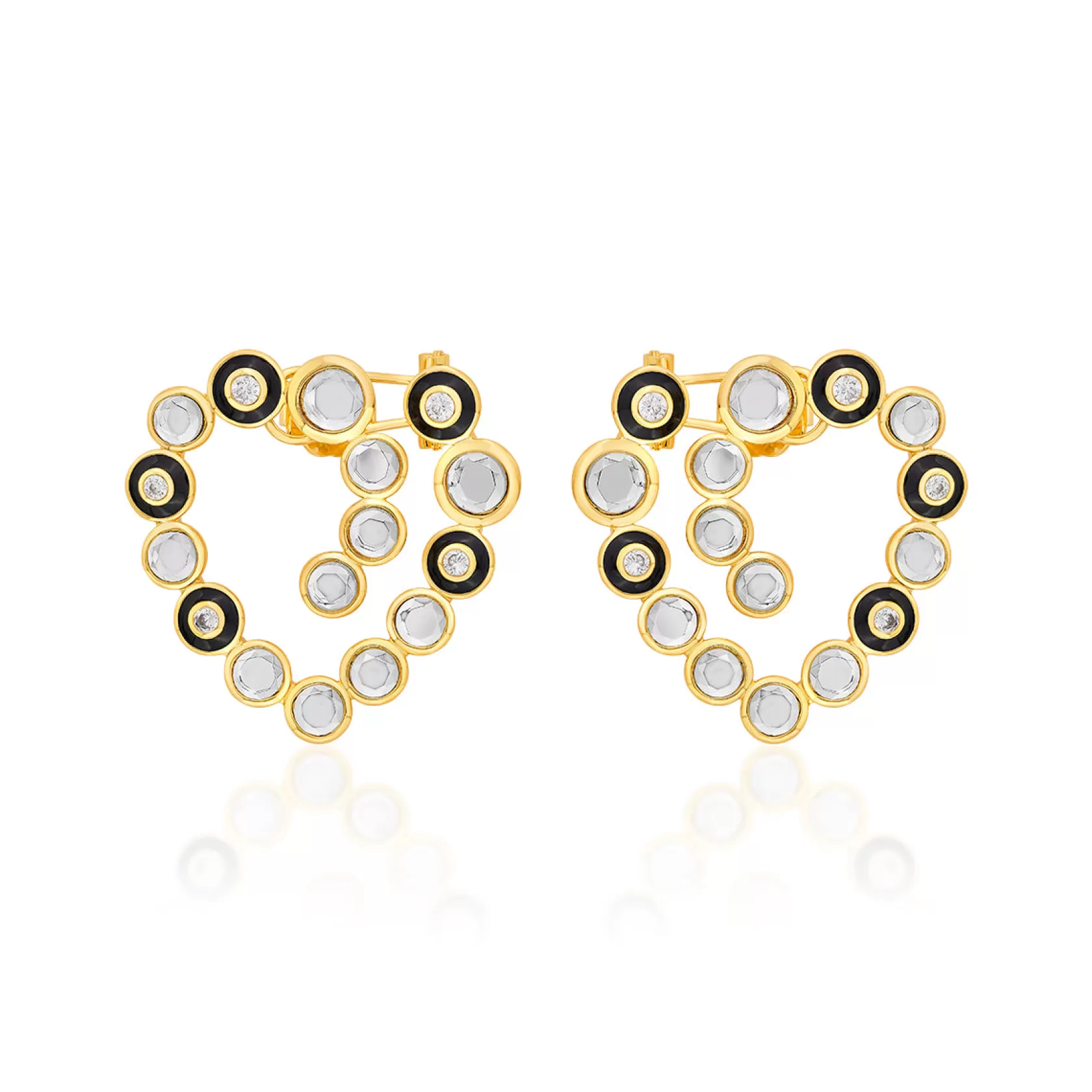 Earrings*Isharya Savage Abstract Earrings Gold