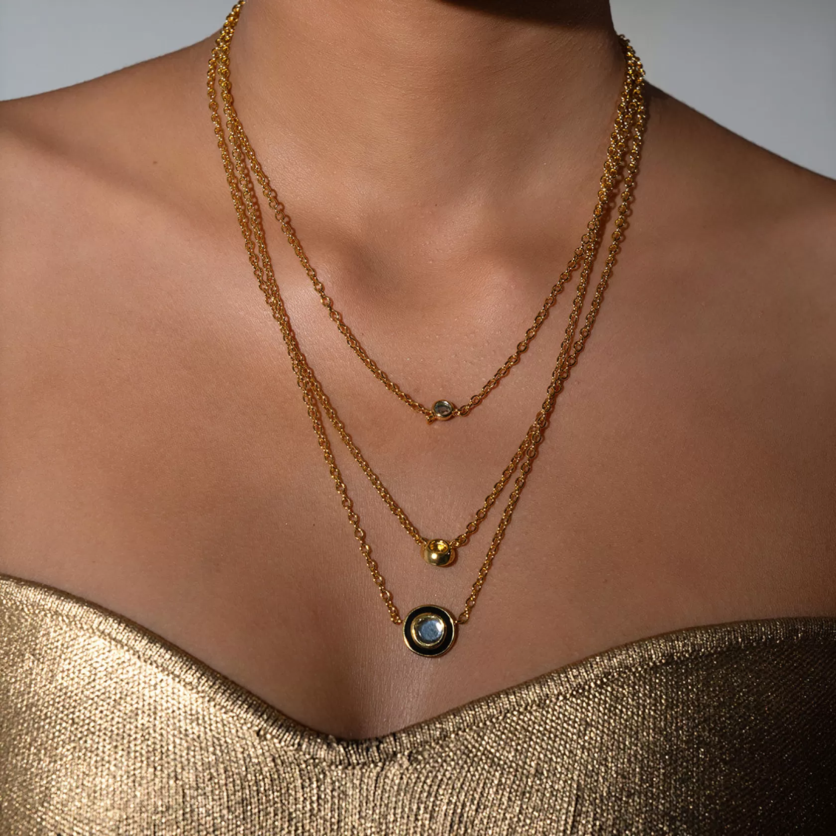 Necklace*Isharya Savage Layered Necklace Gold