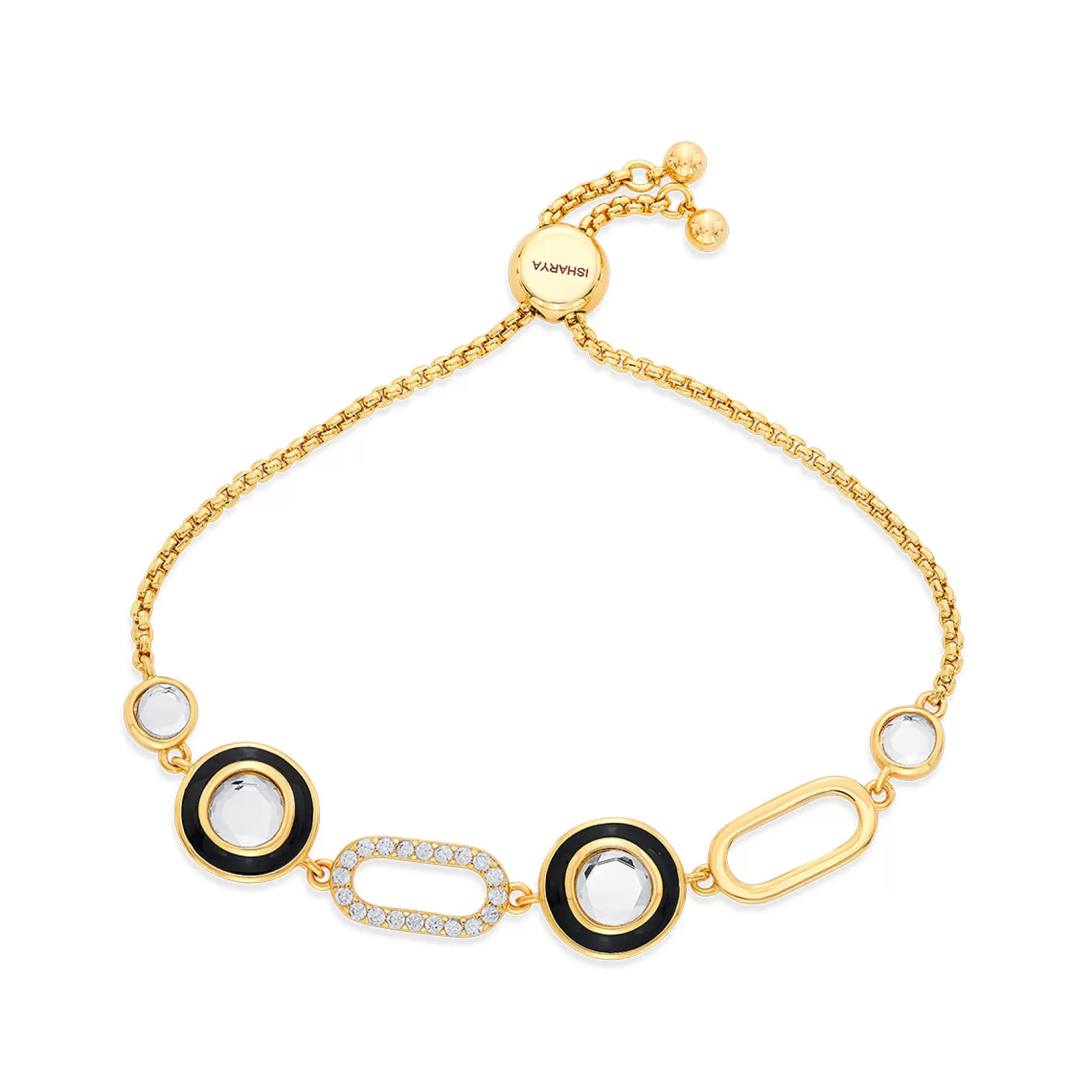 Wristwear*Isharya Savage Mirror Bracelet Gold