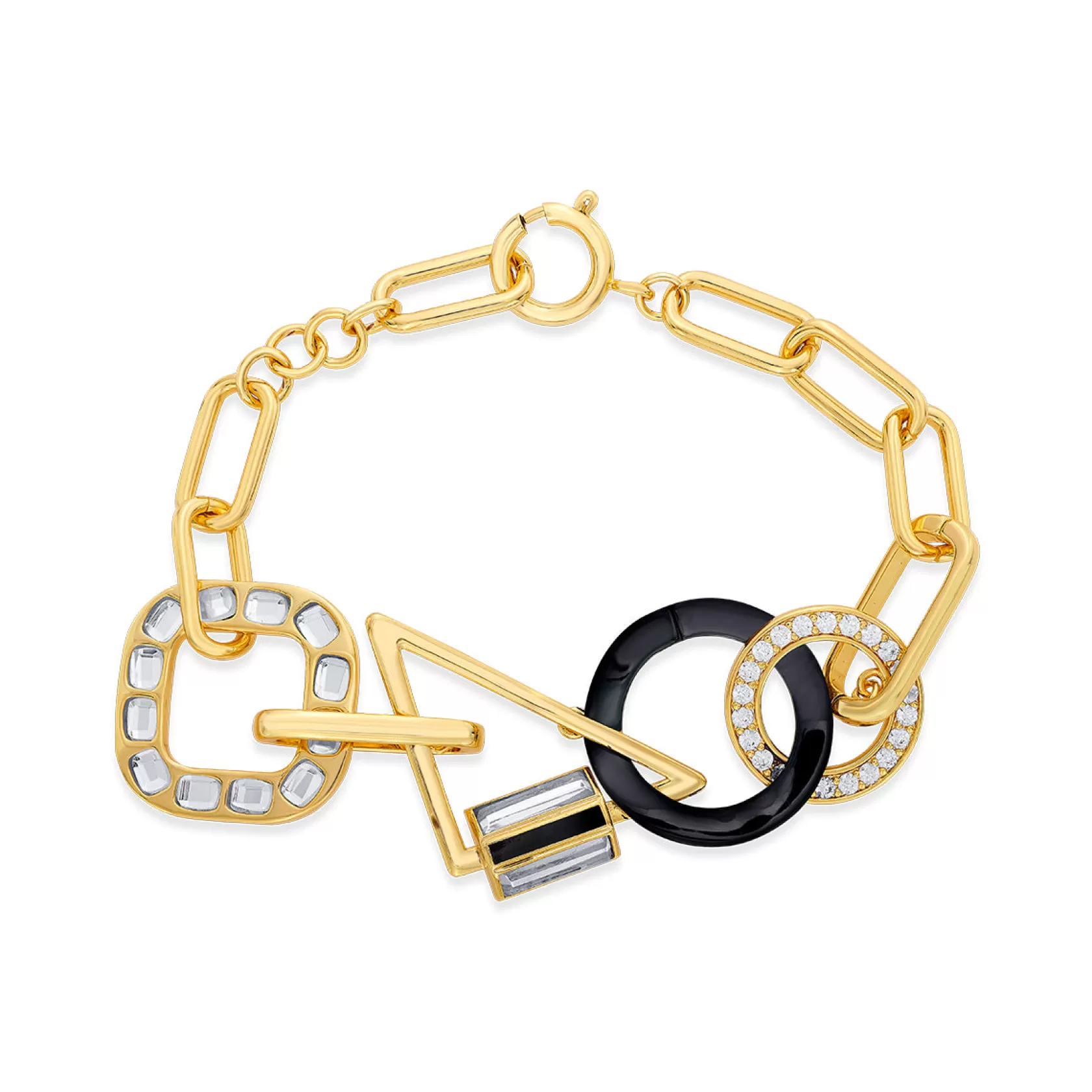 Wristwear*Isharya Stan Abstract Link Bracelet Gold