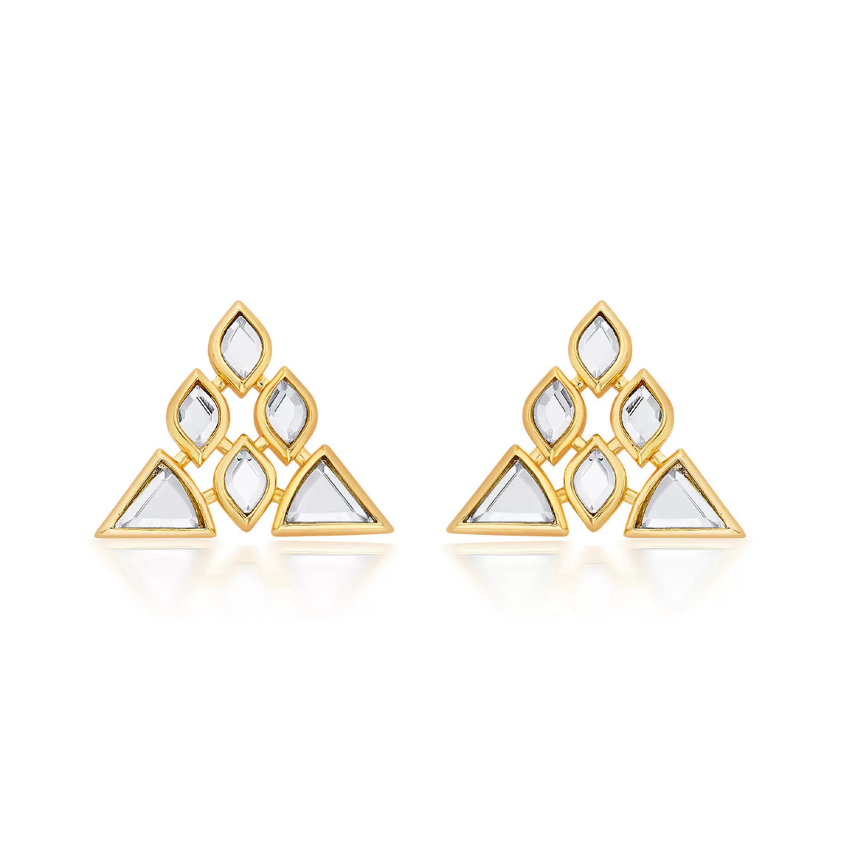 Earrings*Isharya Very Varq Trifecta Earrings Gold