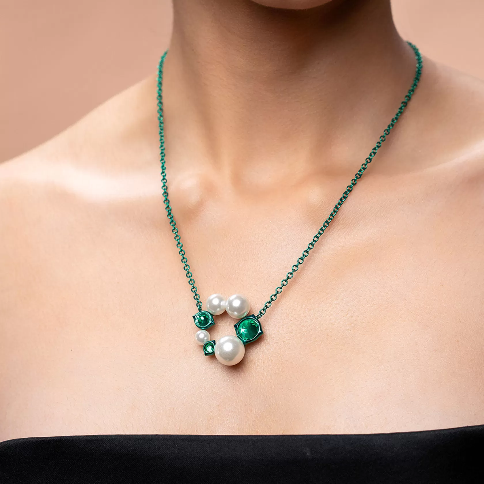 Necklace*Isharya Zeenat Pearl Necklace Green