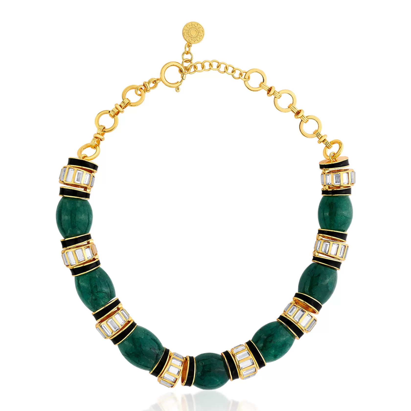 Necklace*Isharya Zeenat Quartz Necklace Green